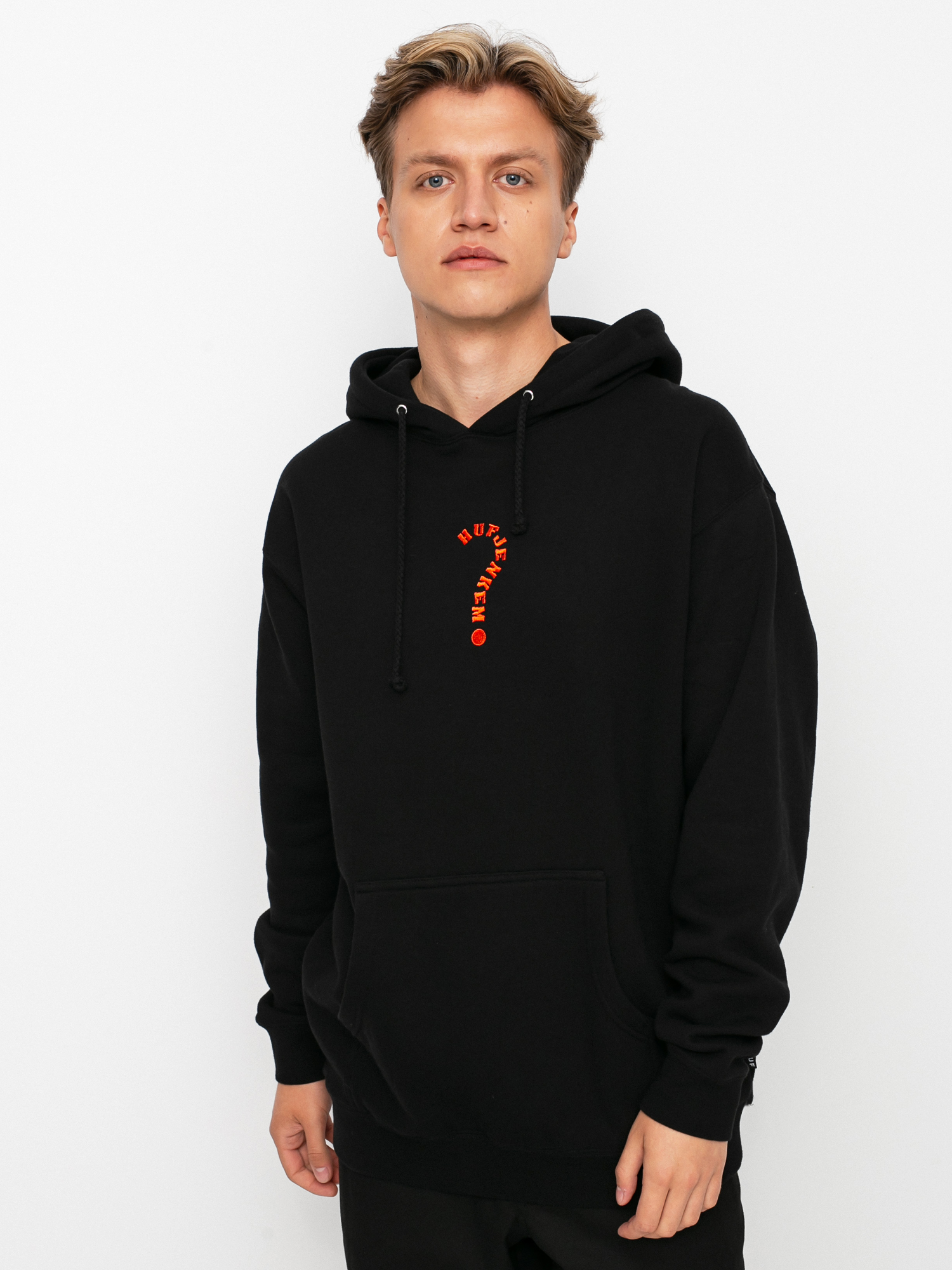 Bluza z kapturem HUF x JENKEM The Portal HD (black)