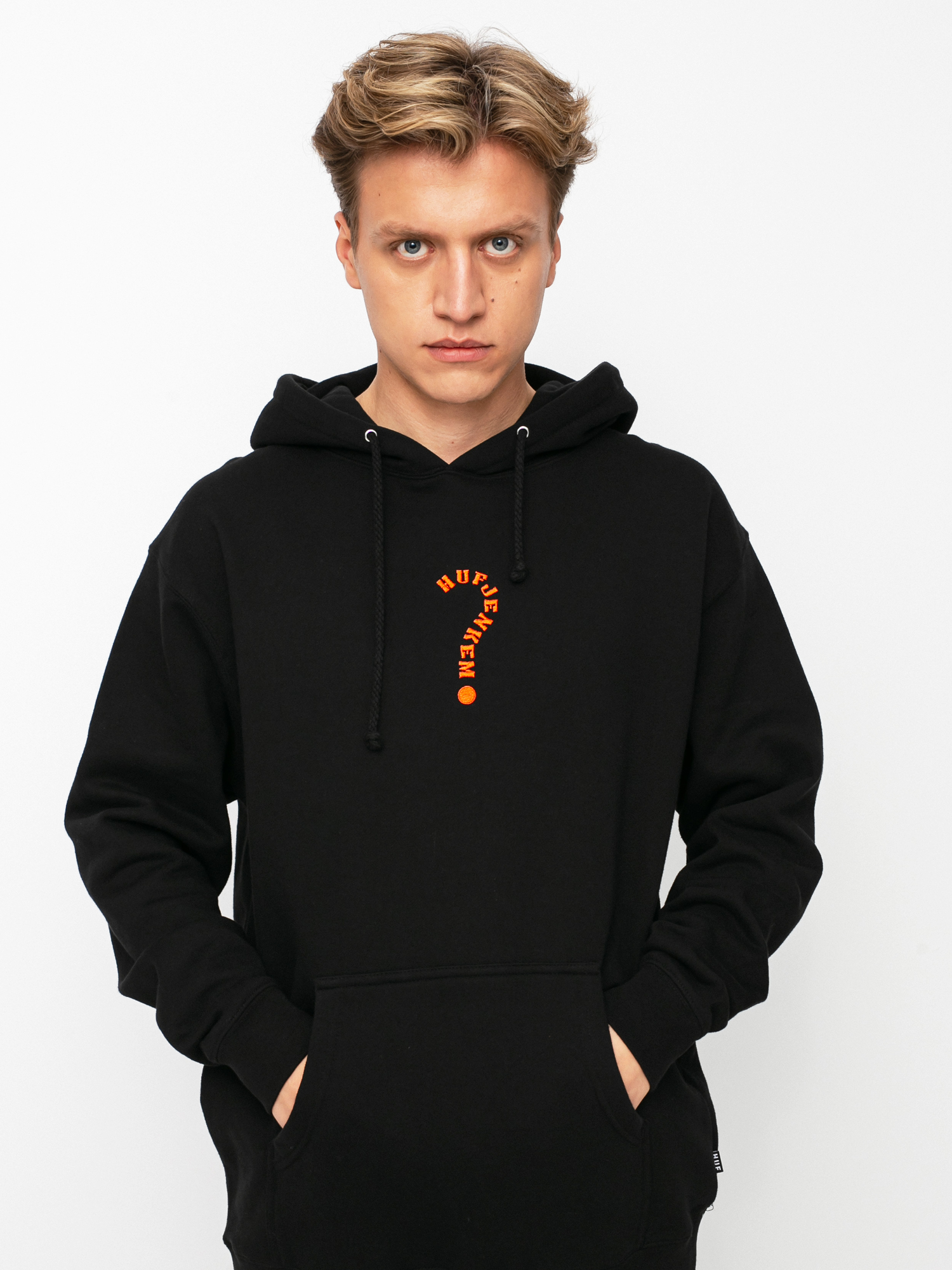 Bluza z kapturem HUF x JENKEM The Portal HD (black)