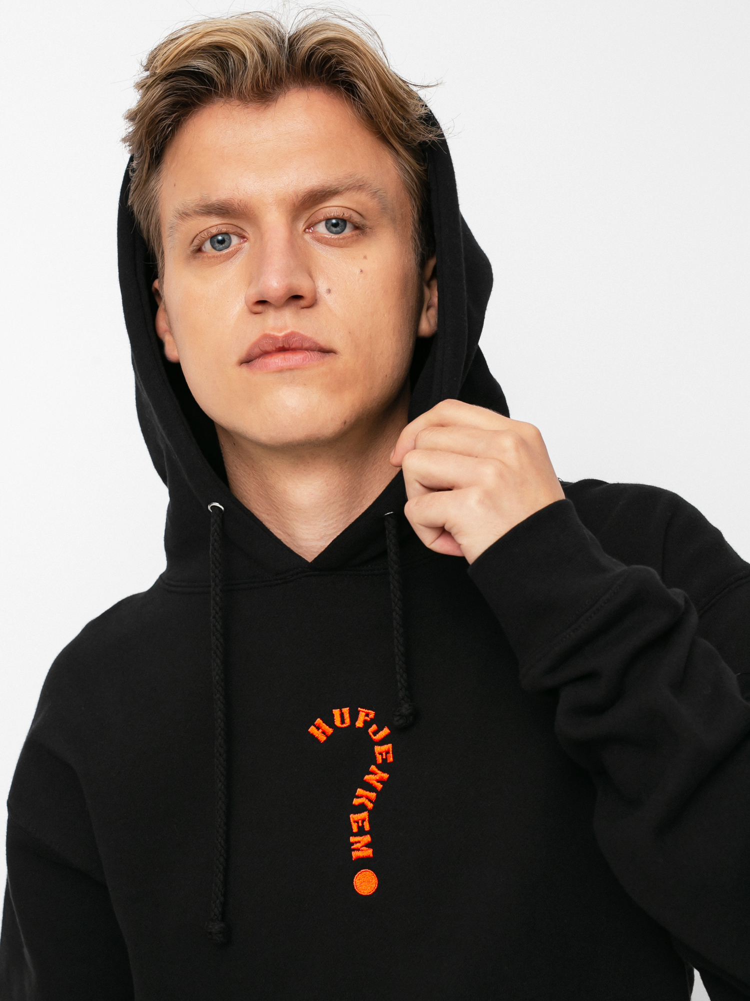 Bluza z kapturem HUF x JENKEM The Portal HD (black)