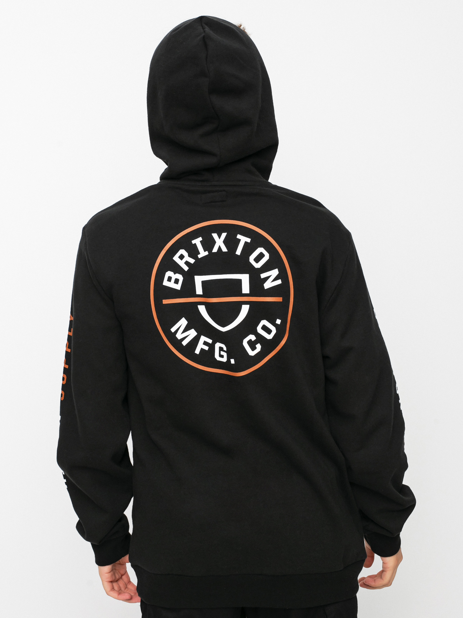 Bluza z kapturem Brixton Crest HD (black/caramel/white)