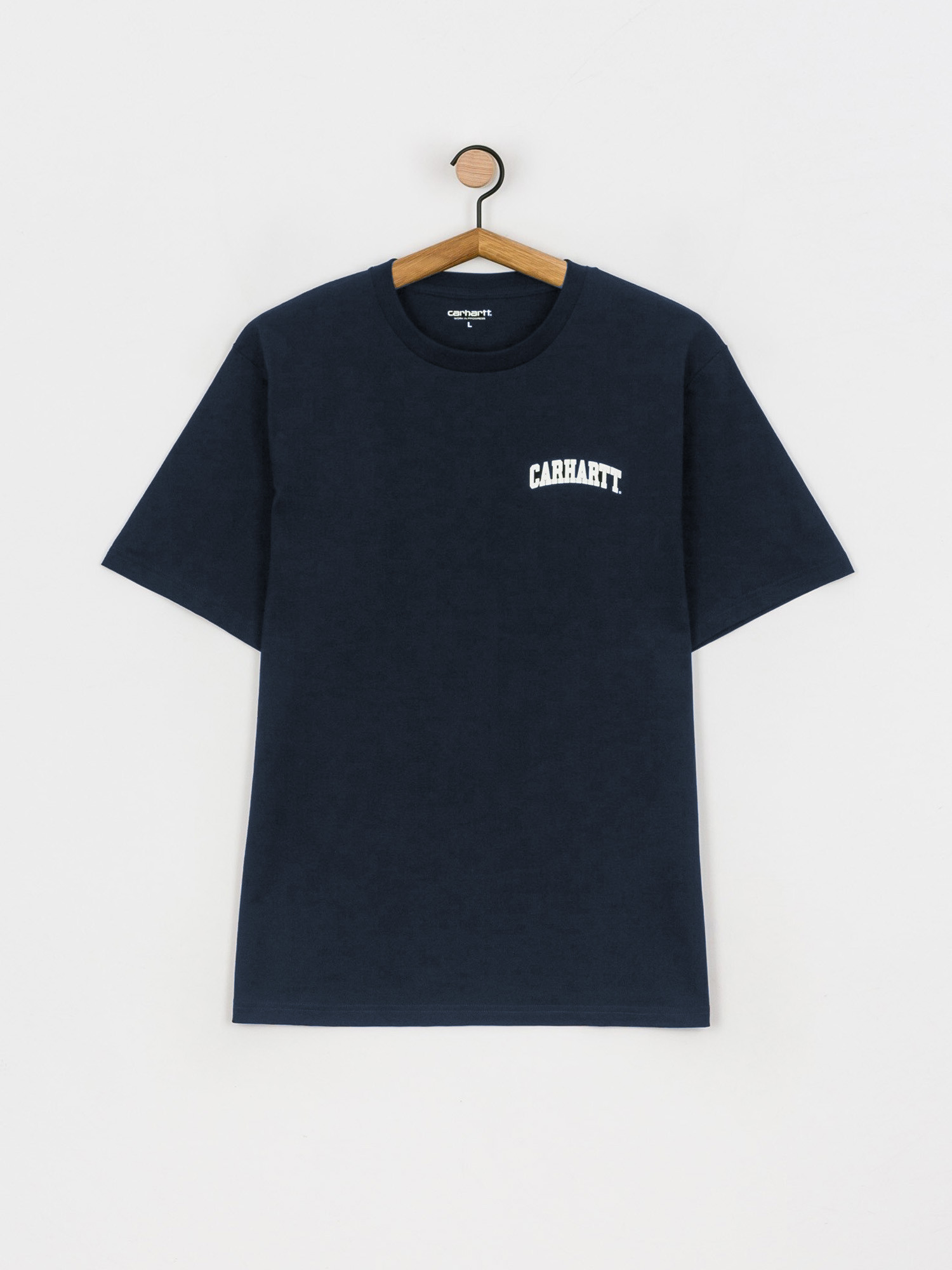 T-shirt Carhartt WIP University Script (dark navy/white)