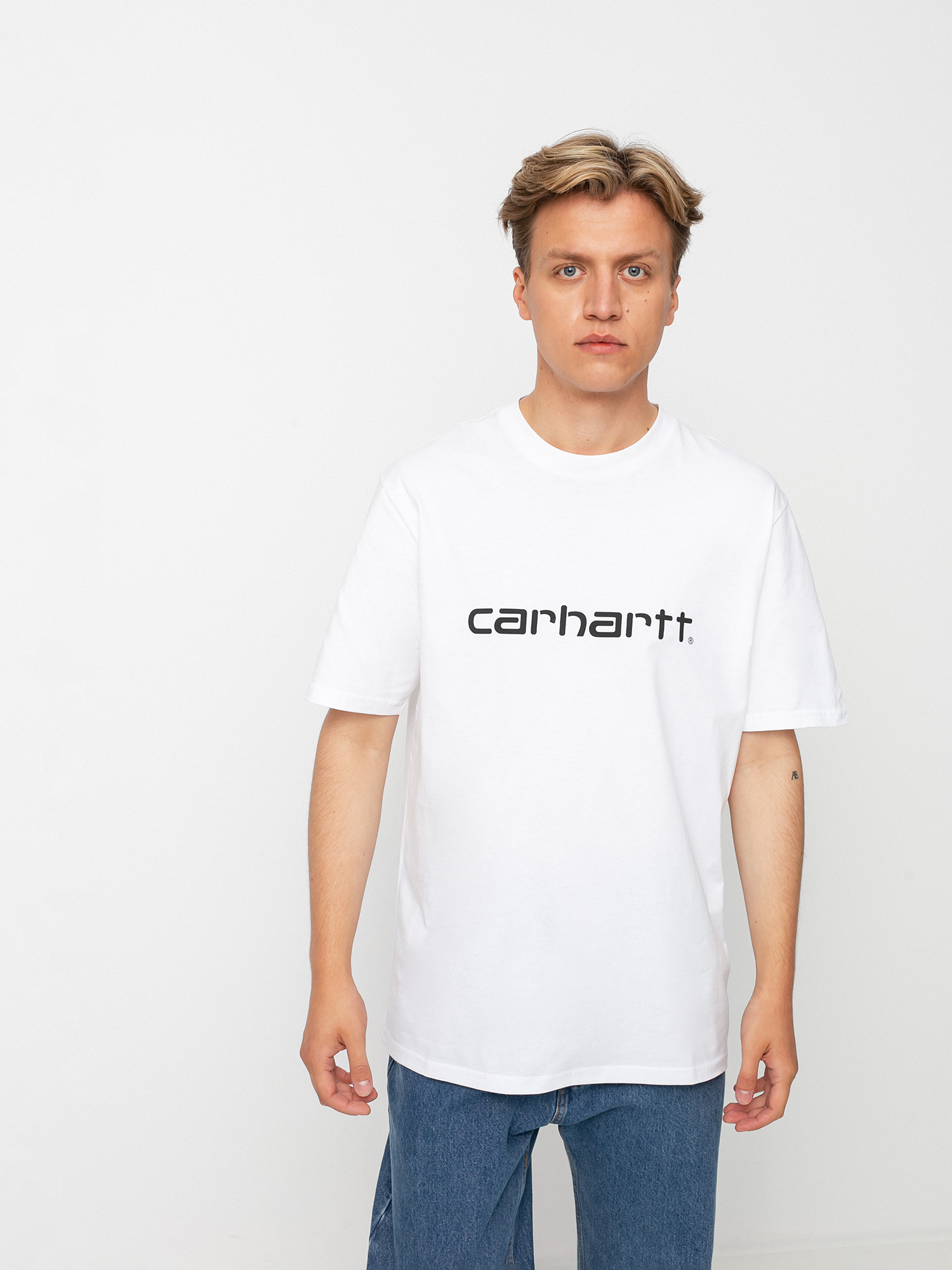 T-shirt Carhartt WIP Script (white/black)