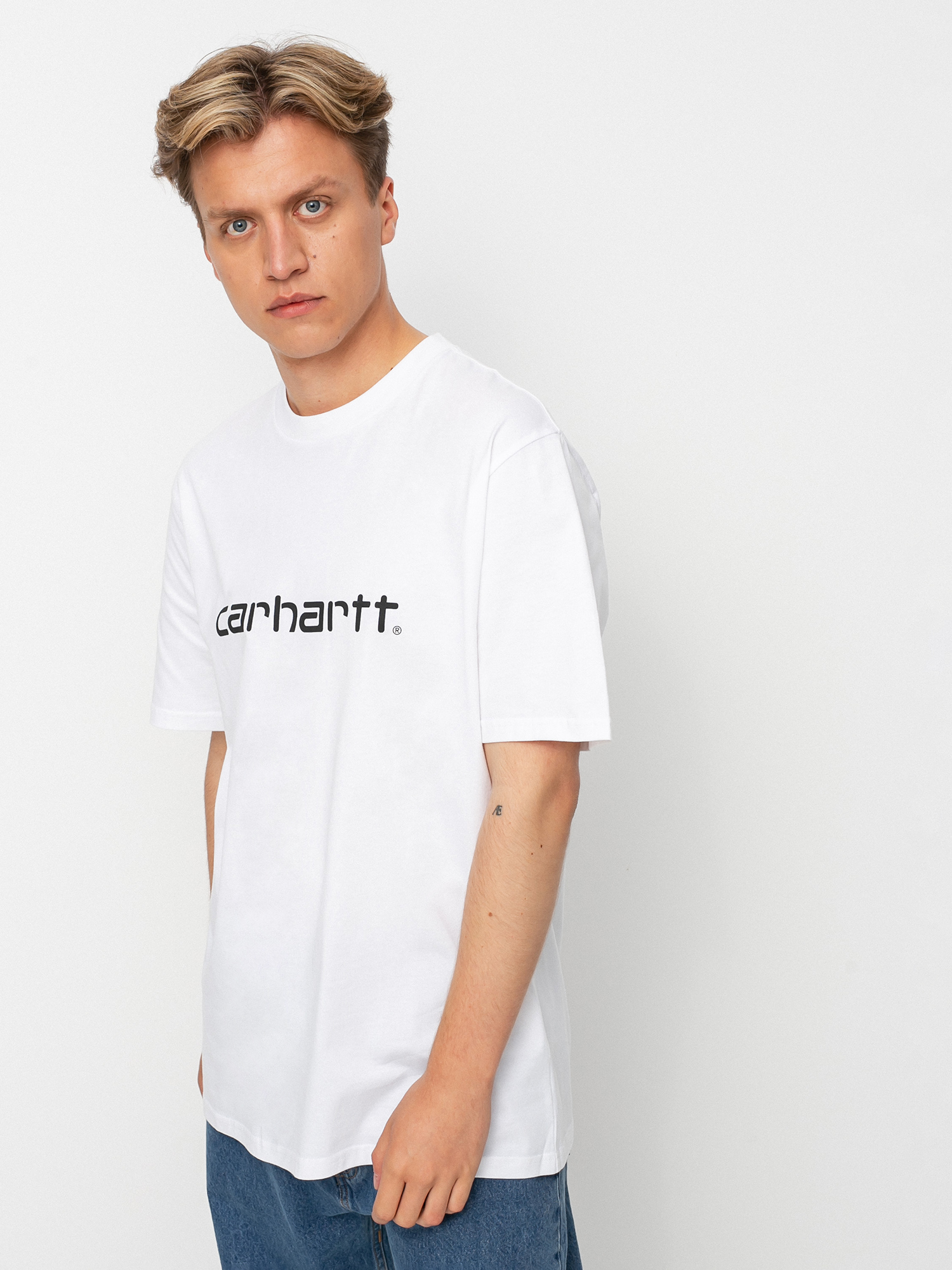 T-shirt Carhartt WIP Script (white/black)