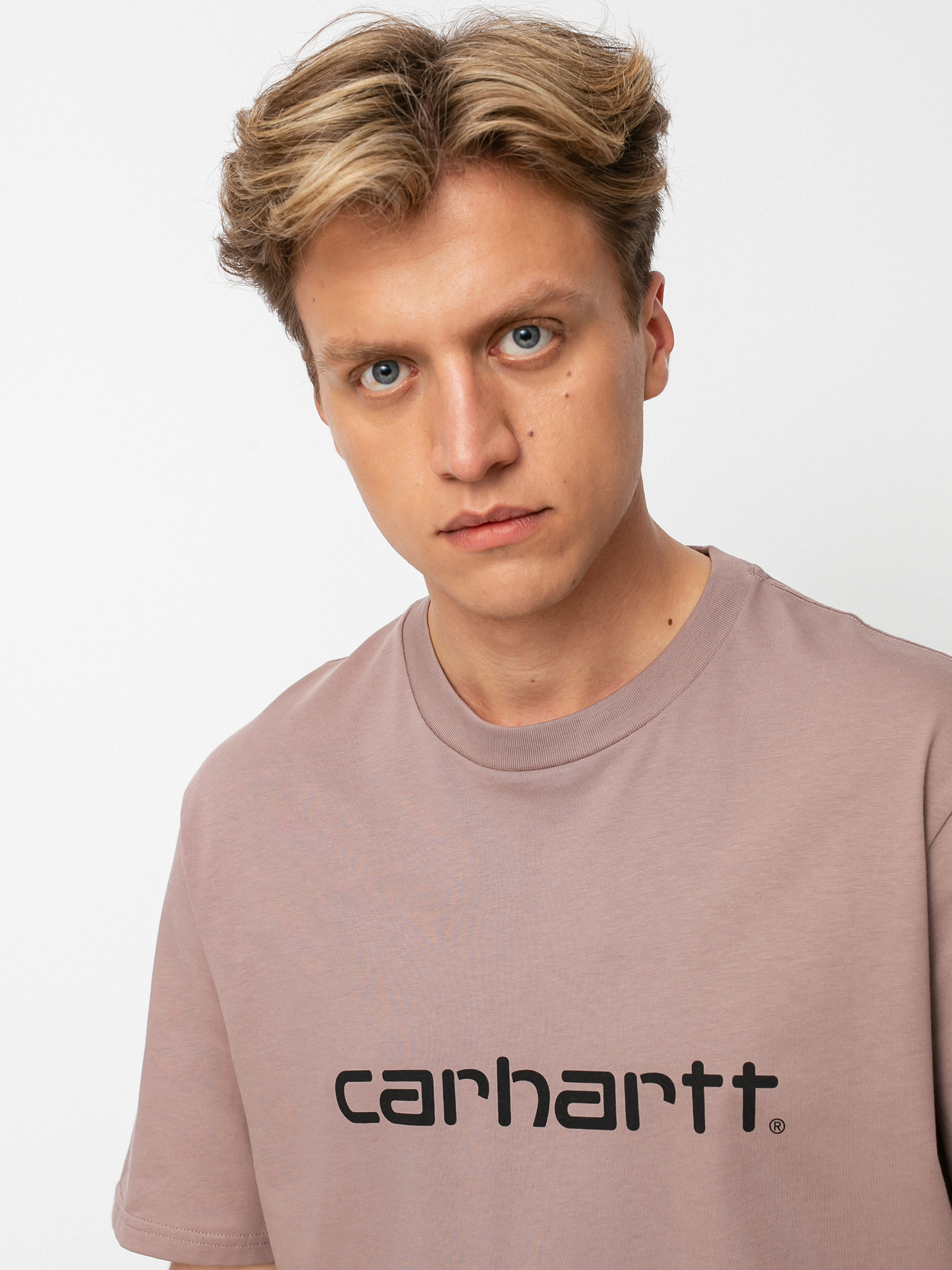 T-shirt Carhartt WIP Script (earthy pink/black)