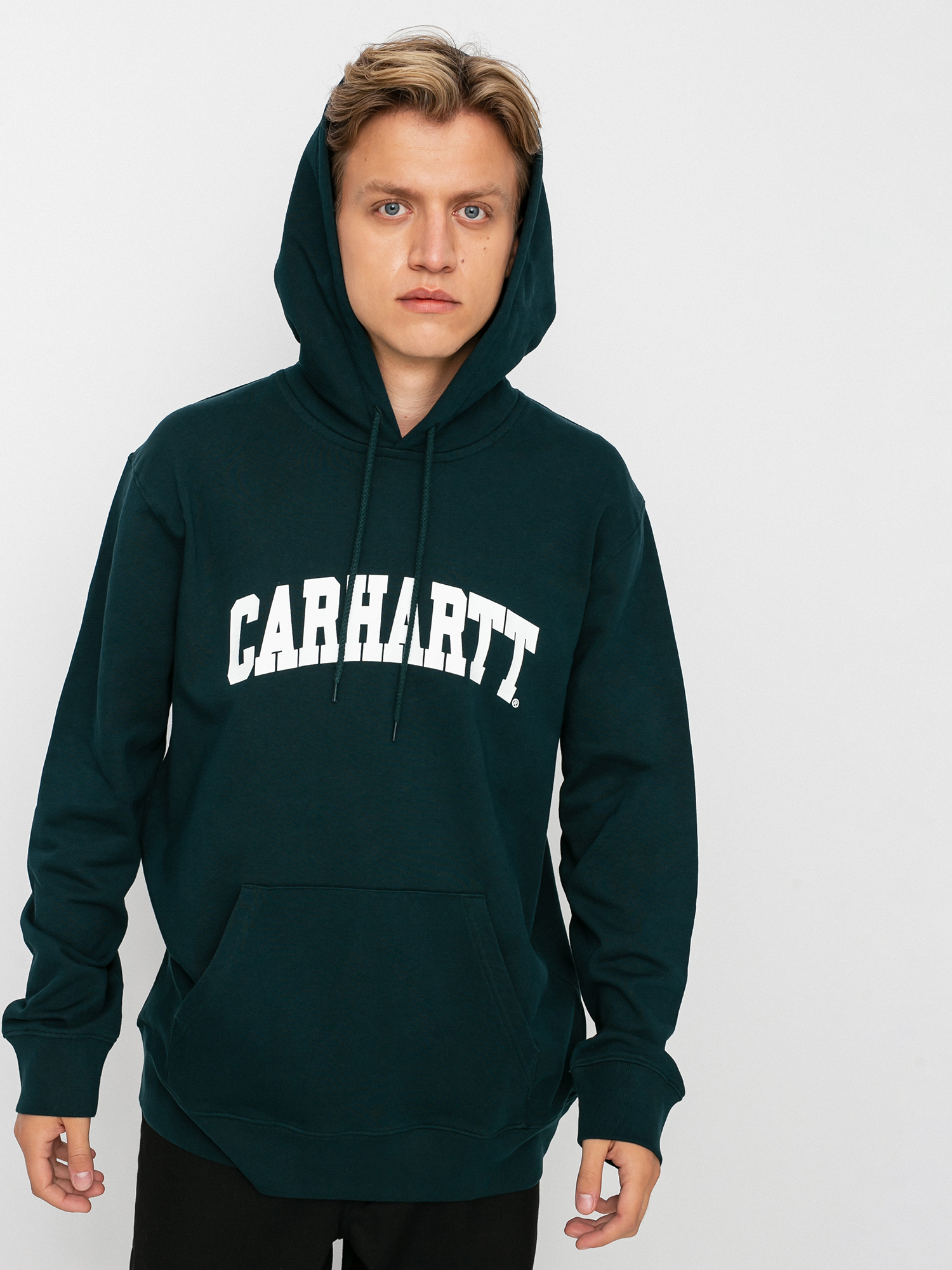 Bluza z kapturem Carhartt WIP University HD (frasier/white)