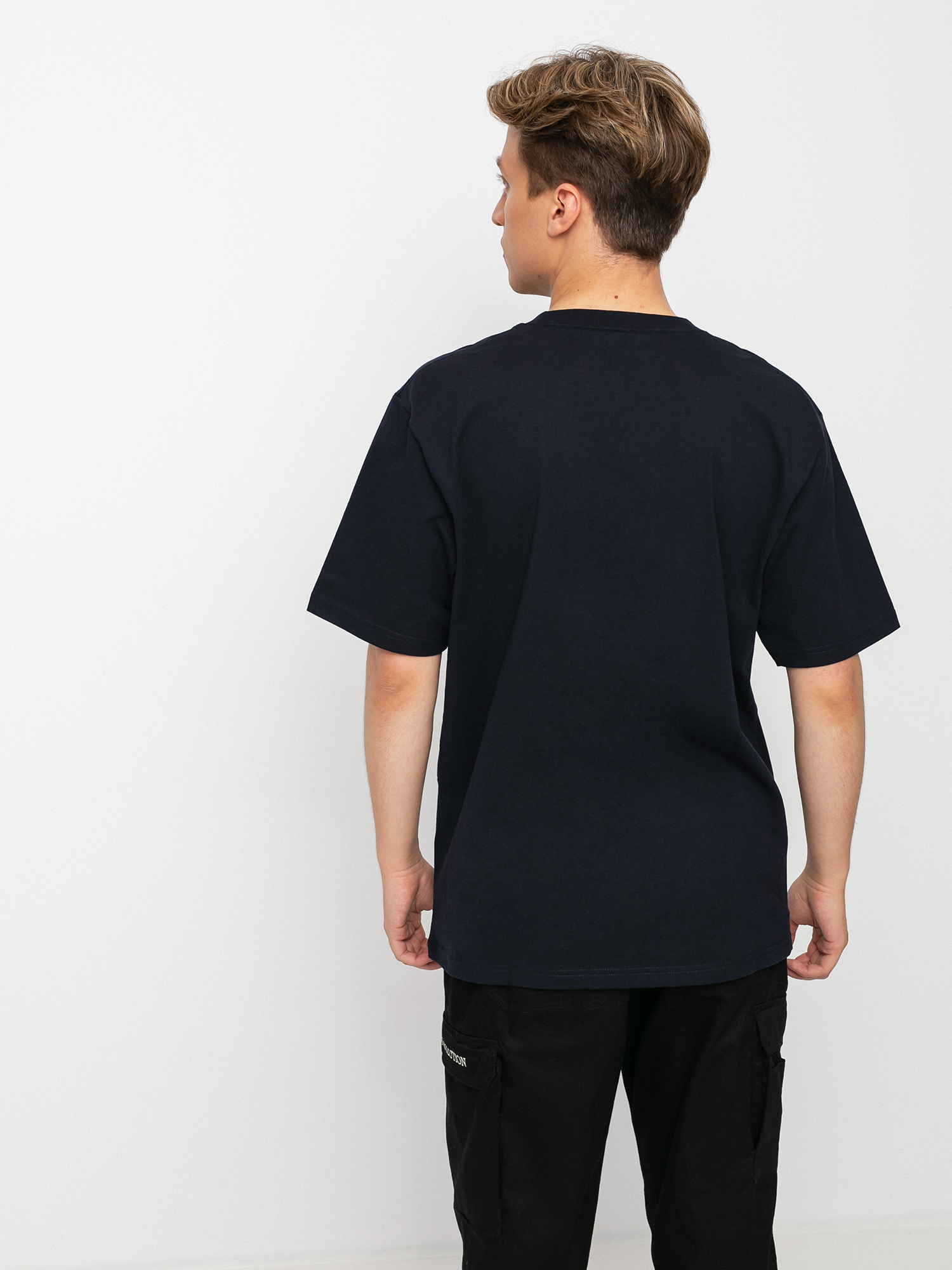 T-shirt Carhartt WIP University Script (dark navy/white)