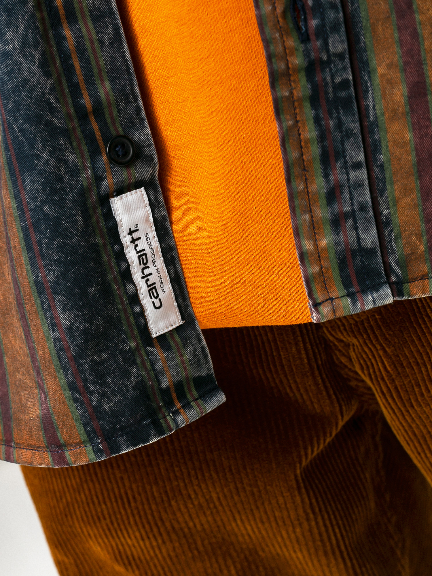 Koszula Carhartt WIP Maynard (maynard stripe tawny/dark navy)
