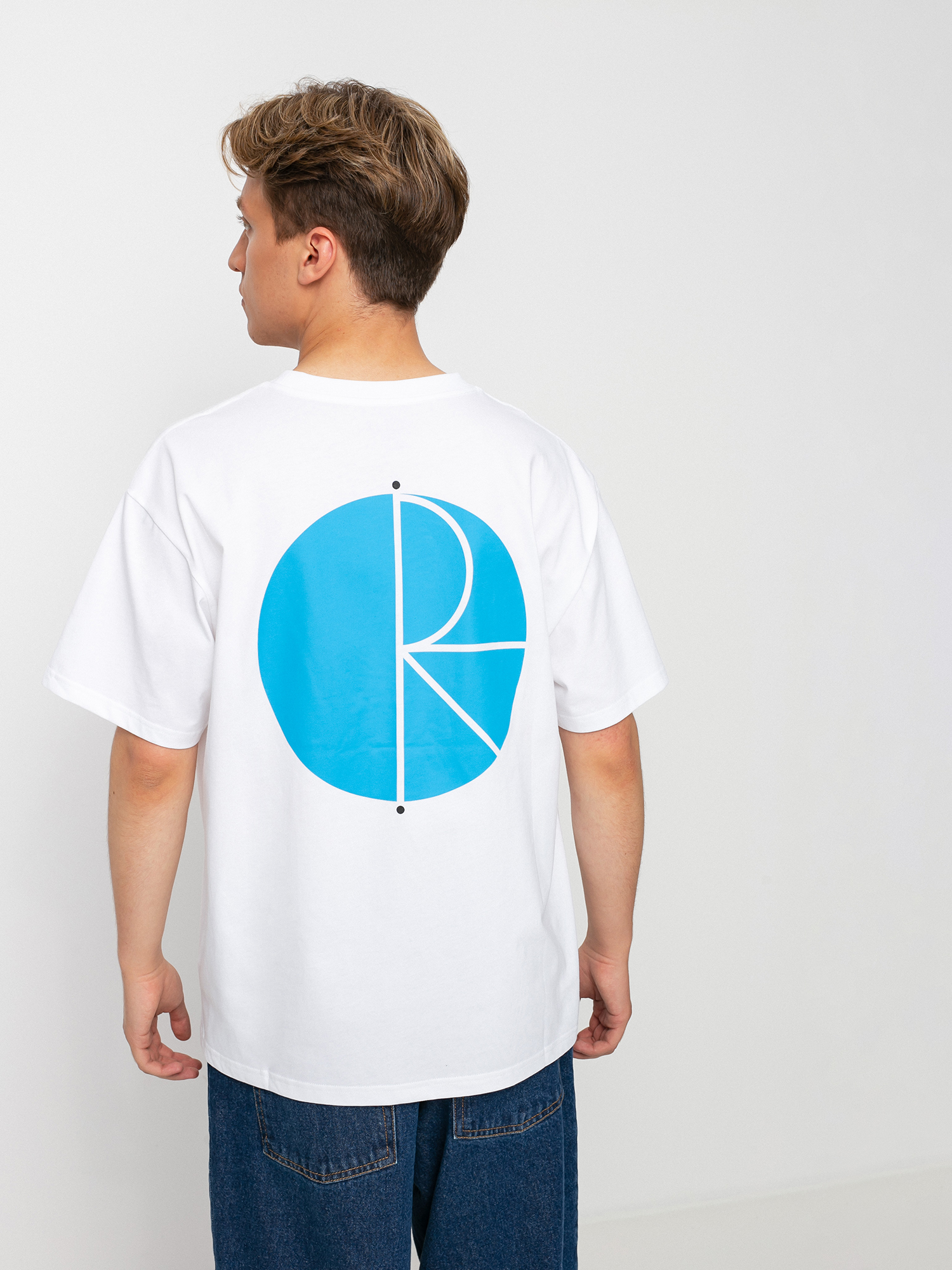 T-shirt Polar Skate Fill Logo (white)