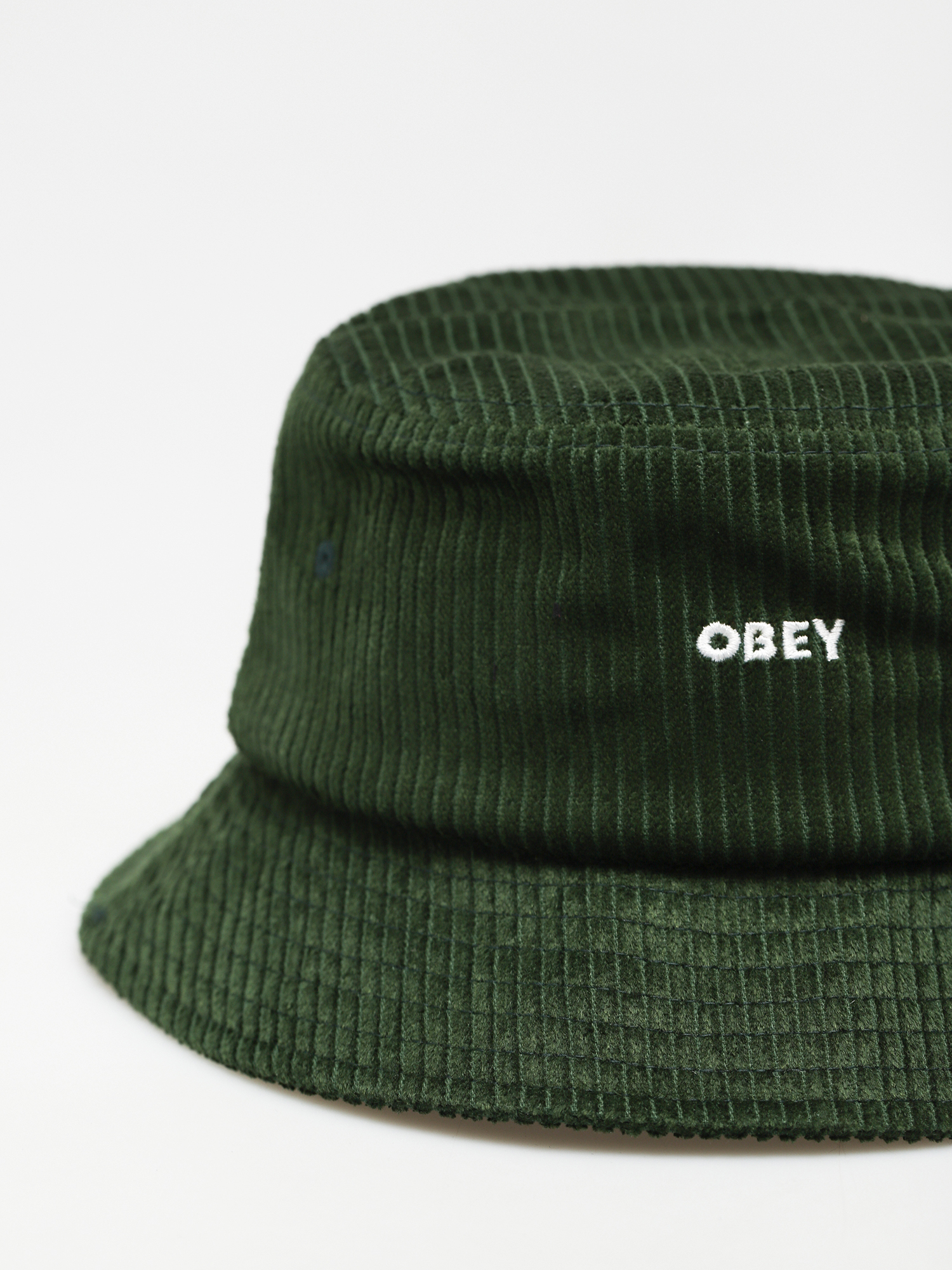 Kapelusz OBEY Bold Cord Bucket (emerald green)