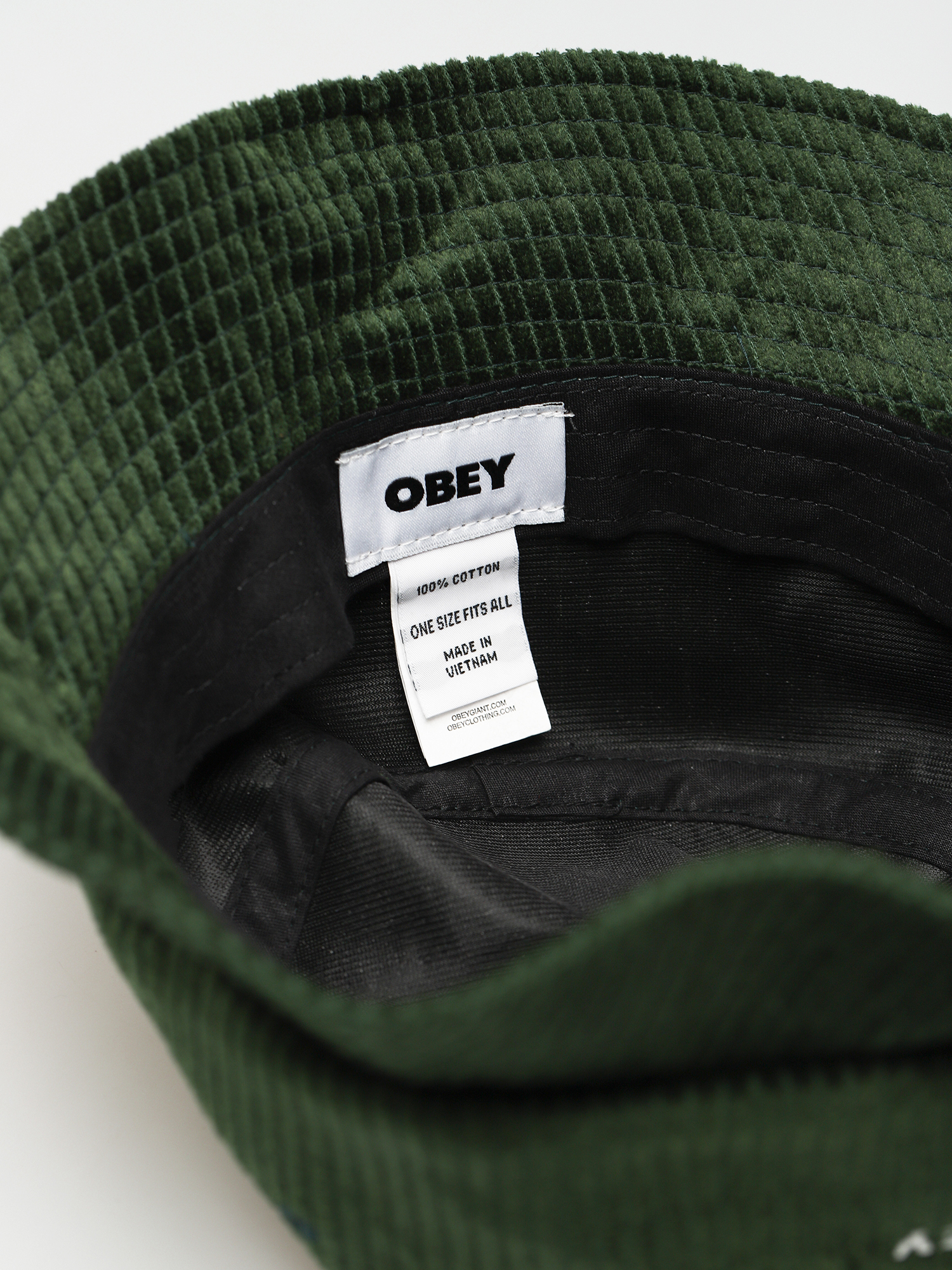 Kapelusz OBEY Bold Cord Bucket (emerald green)