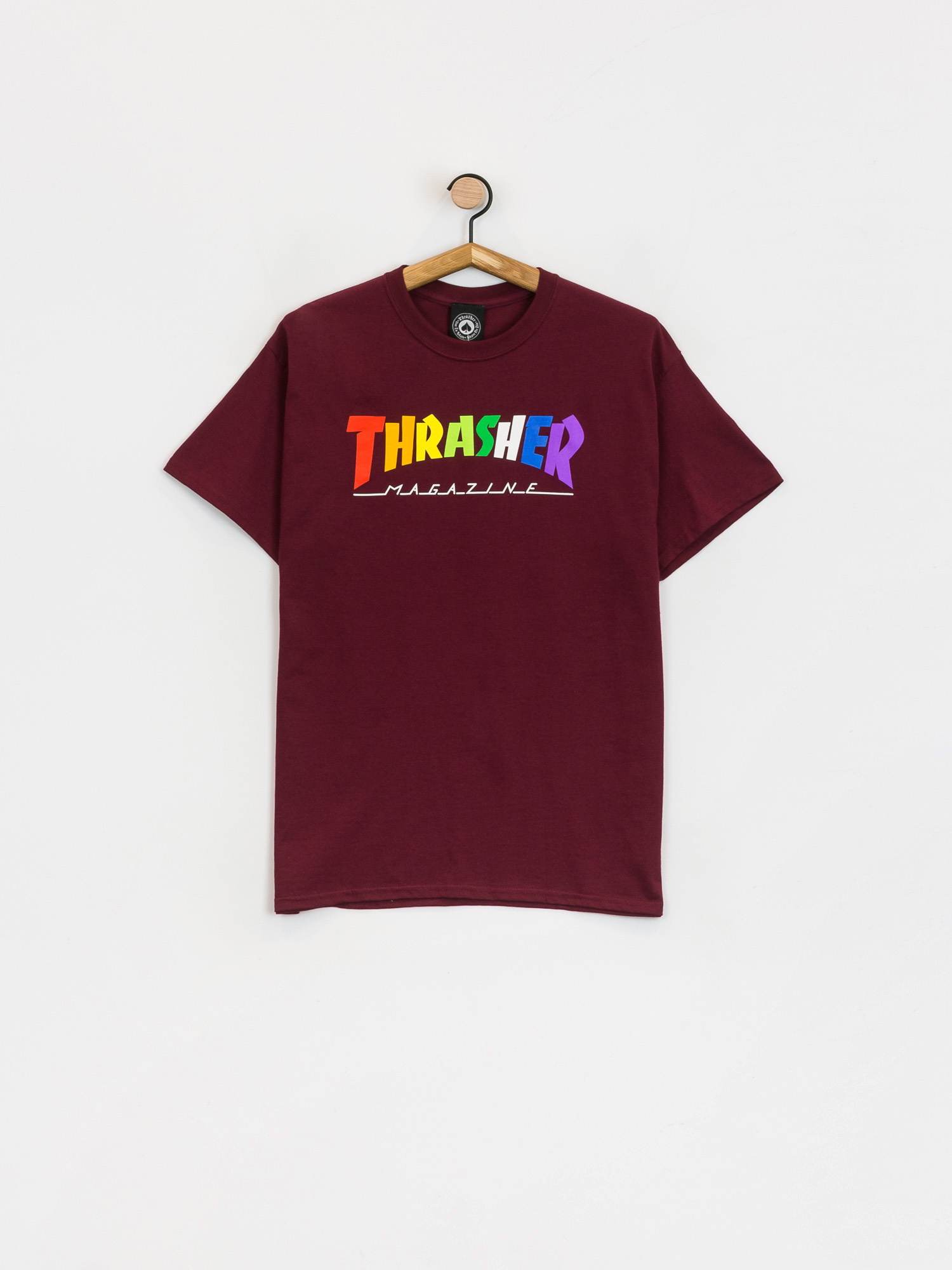 T-shirt Thrasher Rainbow Mag (maroon)