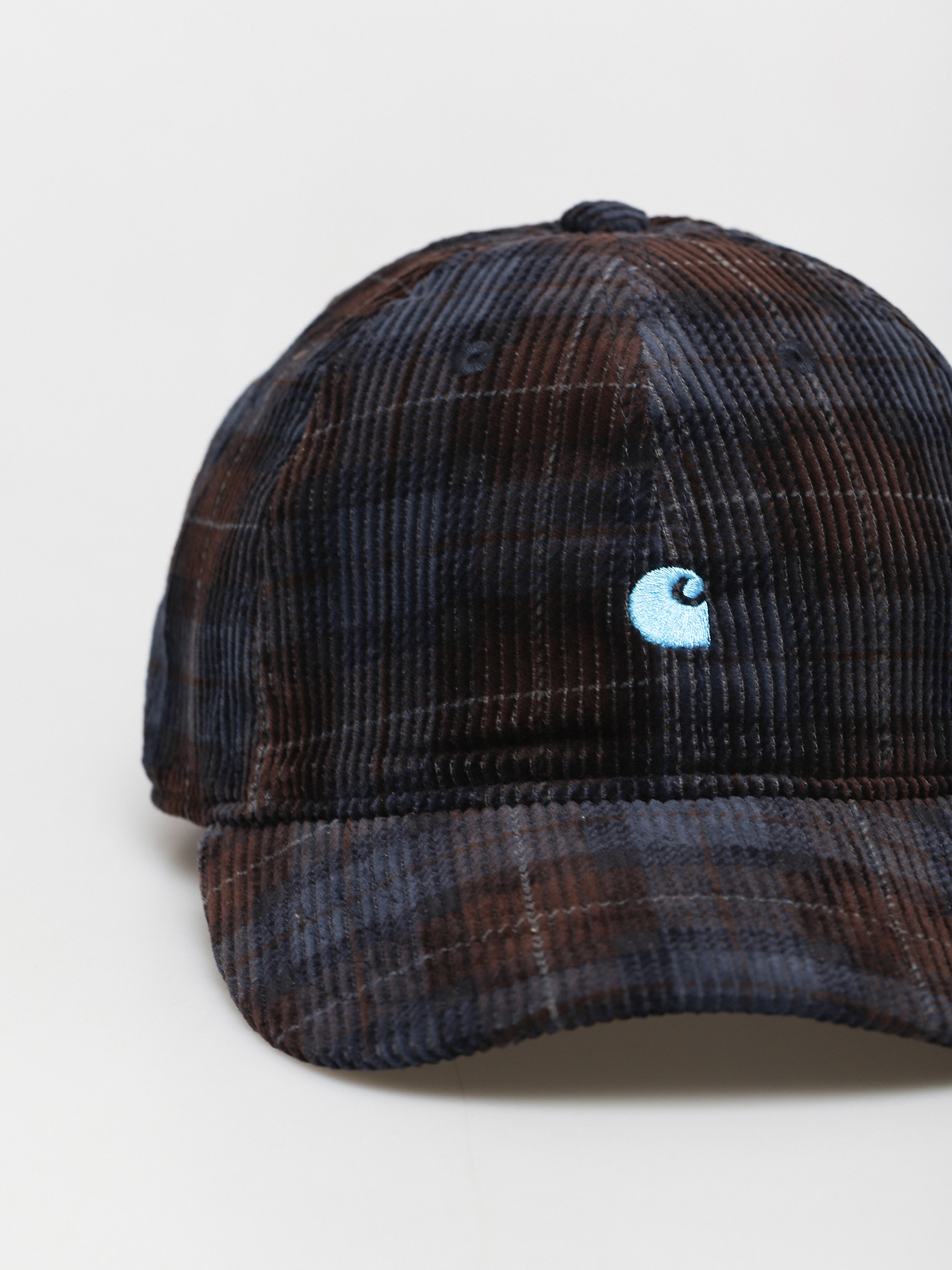 Czapka z daszkiem Carhartt WIP Harlem (breck check print tobacco/icesheet)