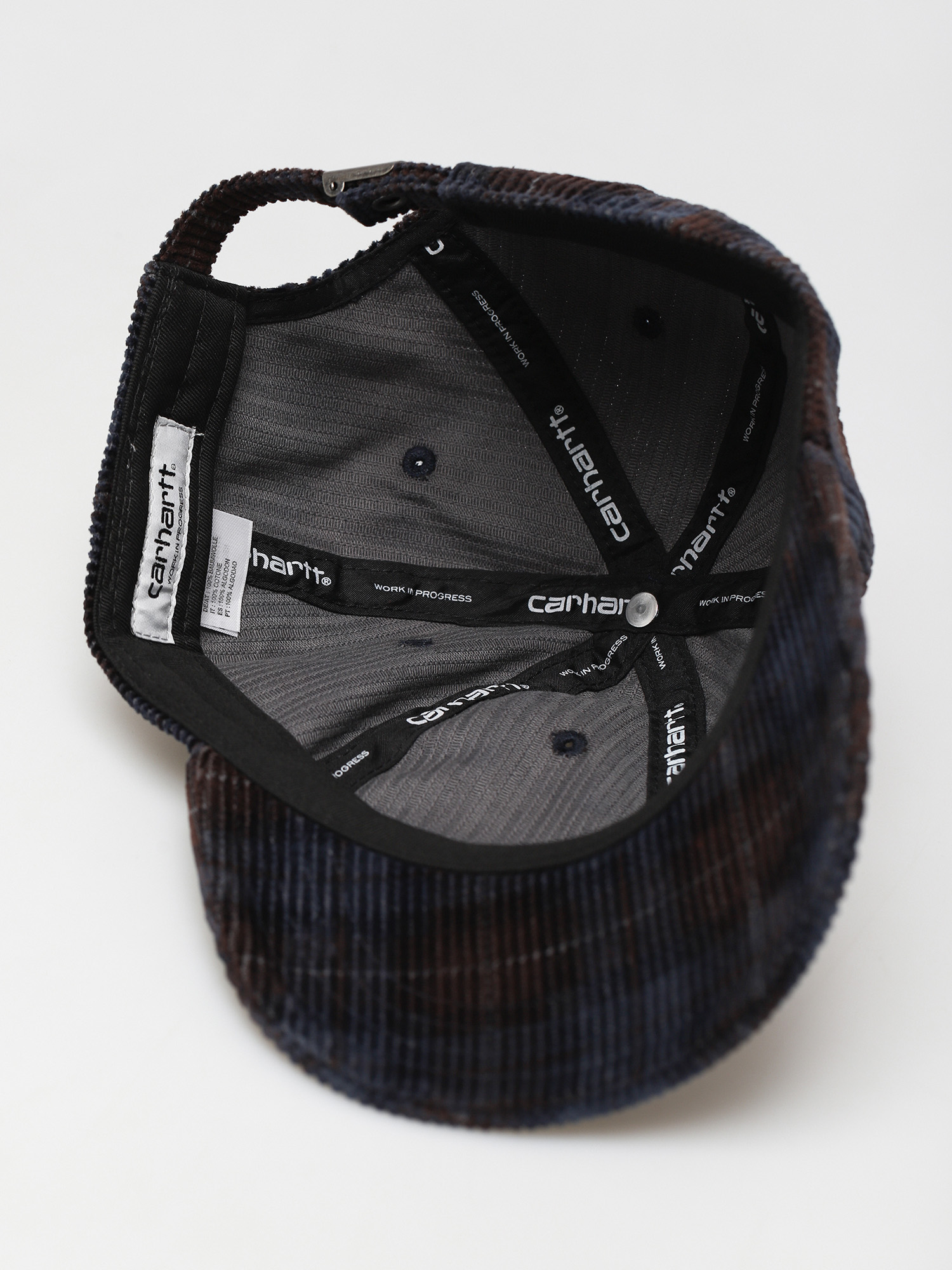 Czapka z daszkiem Carhartt WIP Harlem (breck check print tobacco/icesheet)