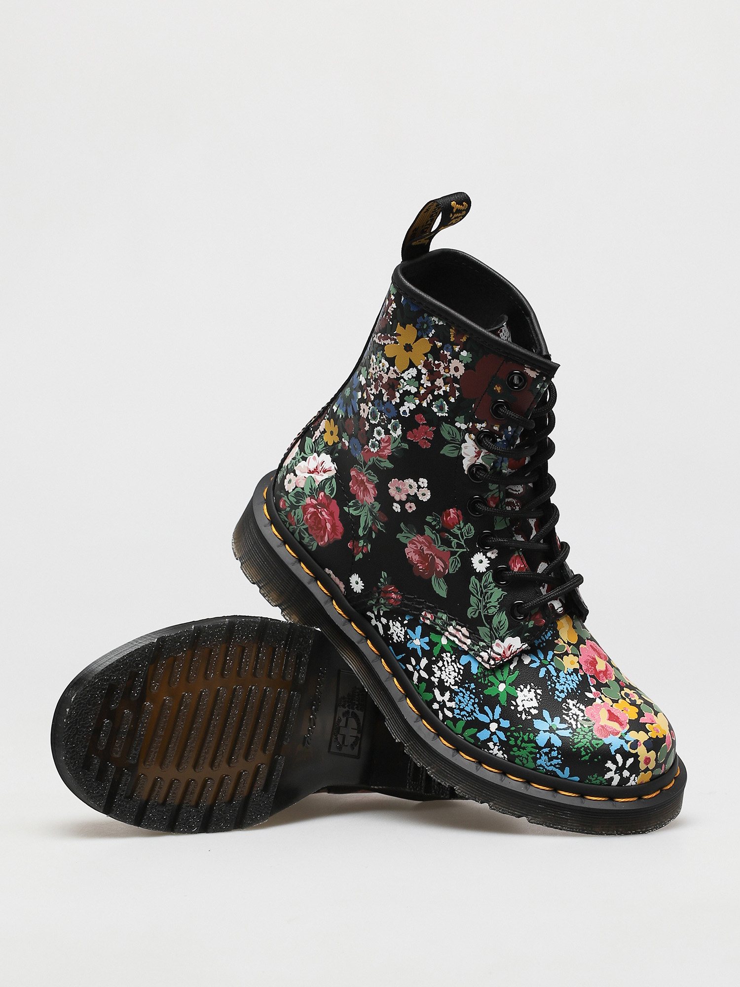 Buty Dr. Martens 1460 Pascal Wmn (floral mash up white/black)