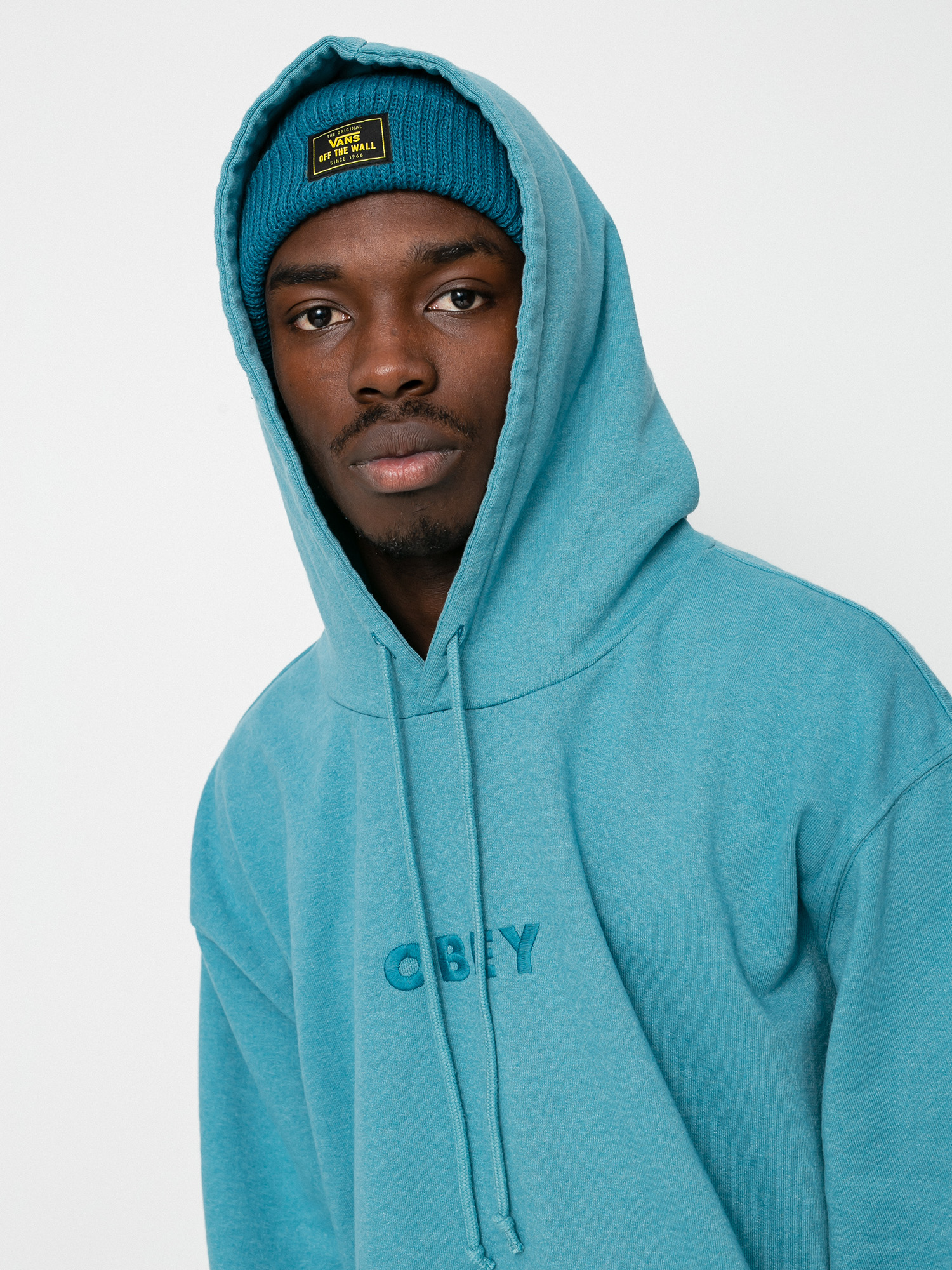 Bluza z kapturem OBEY Bold Ideals HD (deep ocean)