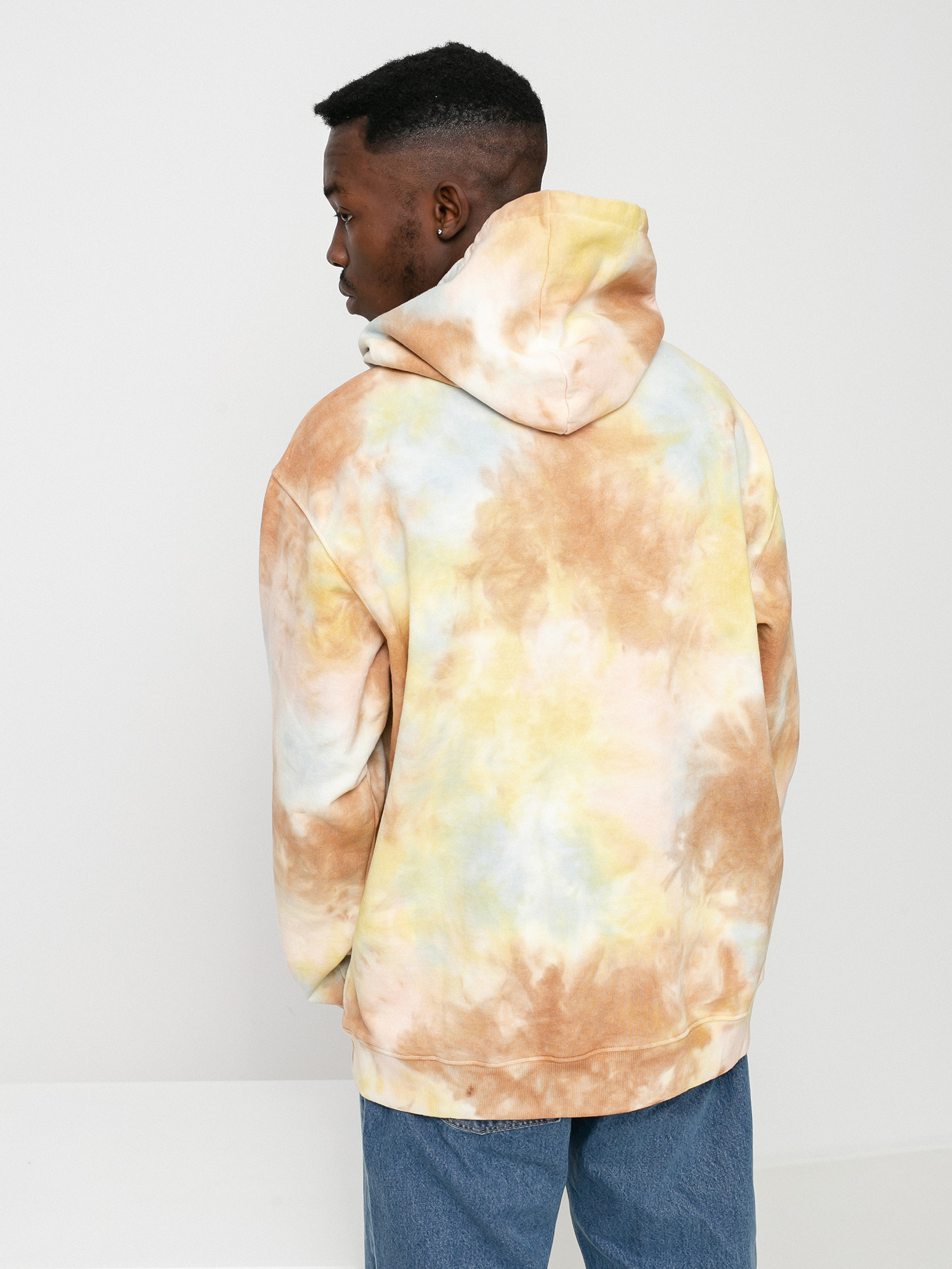 Bluza z kapturem OBEY Mini Bold Recycled Tie Dye HD (toffee multi)