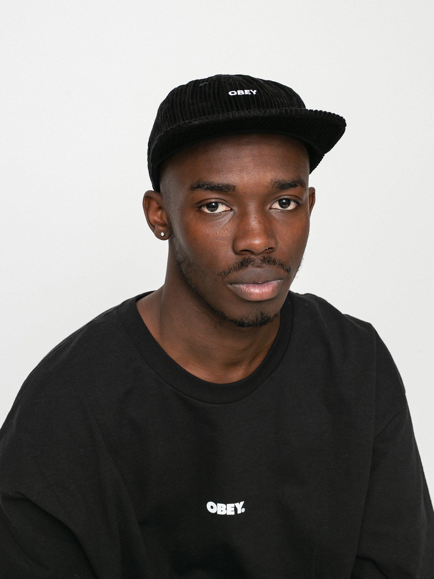 Czapka z daszkiem OBEY Bold Cord 6 (black)