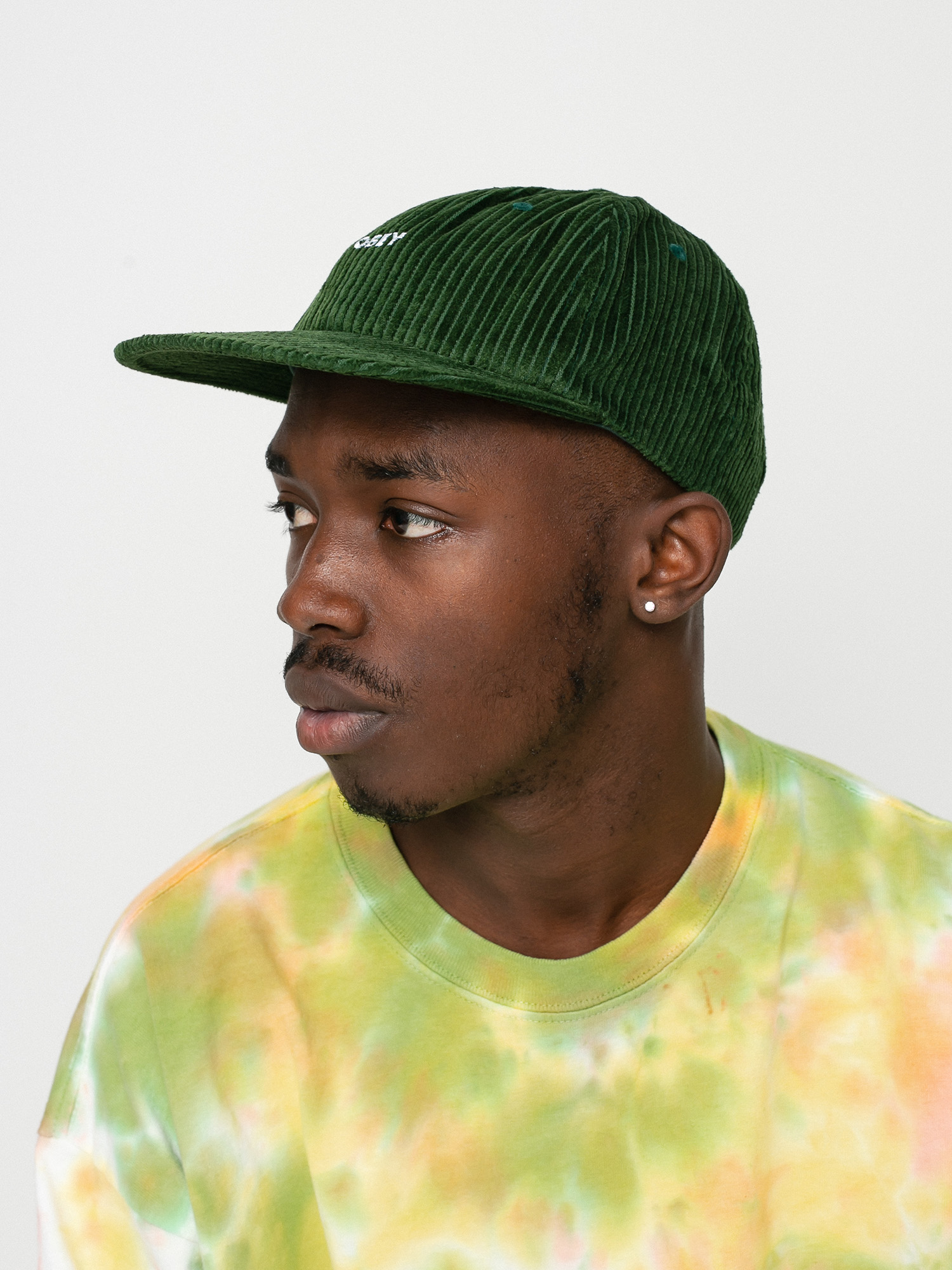 Czapka z daszkiem OBEY Bold Cord 6 (emerald)