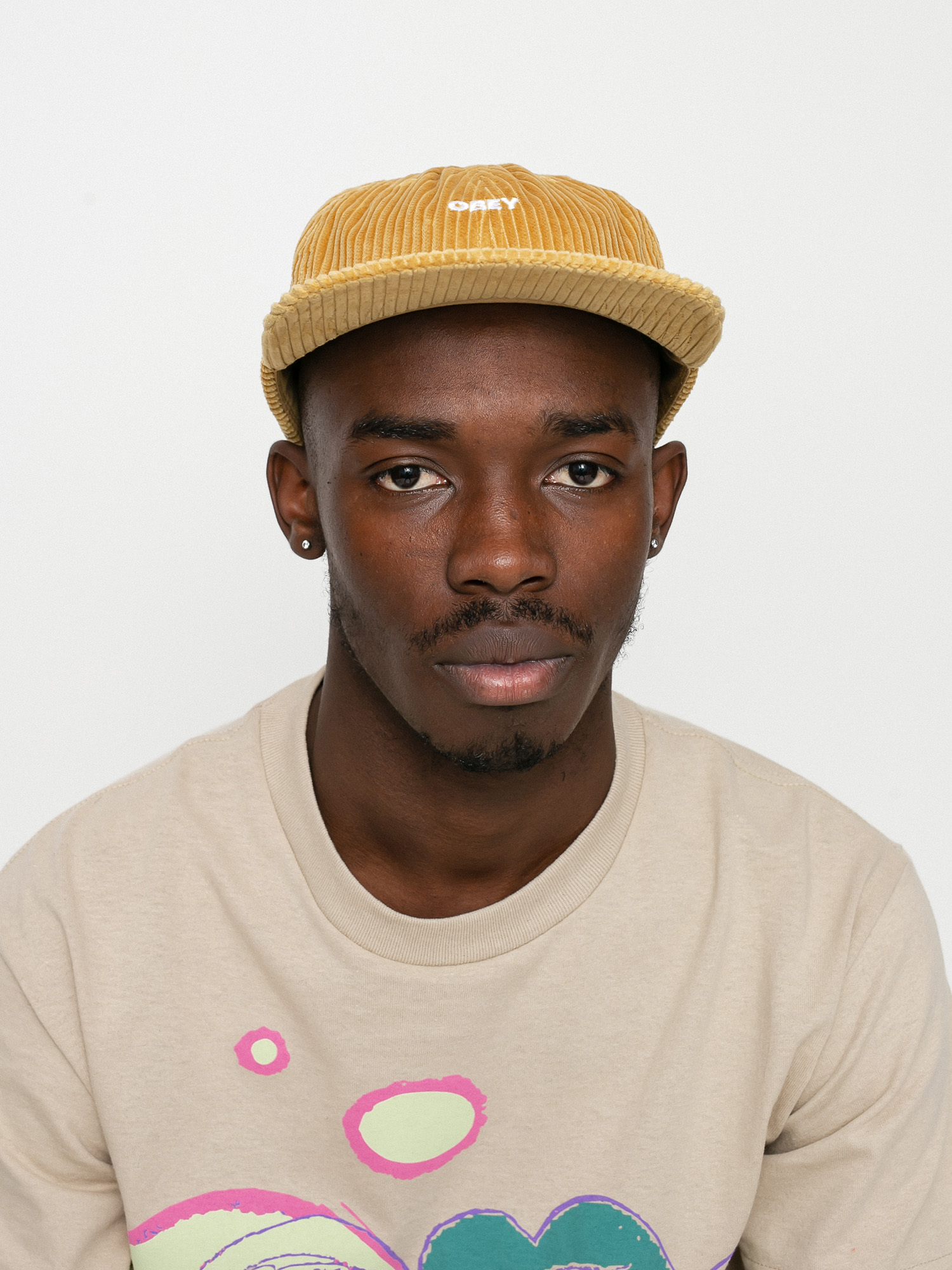 Czapka z daszkiem OBEY Bold Cord 6 (khaki)