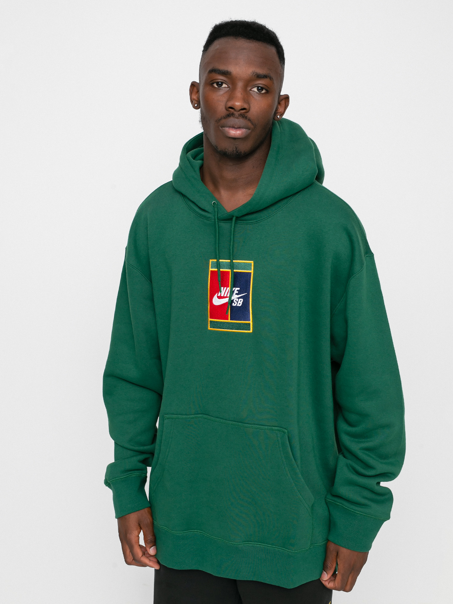 Bluza z kapturem Nike SB GFX HD (gorge green/midnight navy)