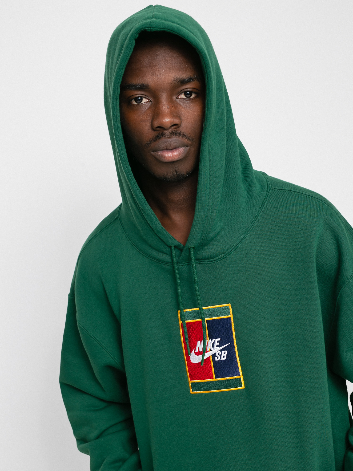 Bluza z kapturem Nike SB GFX HD (gorge green/midnight navy)