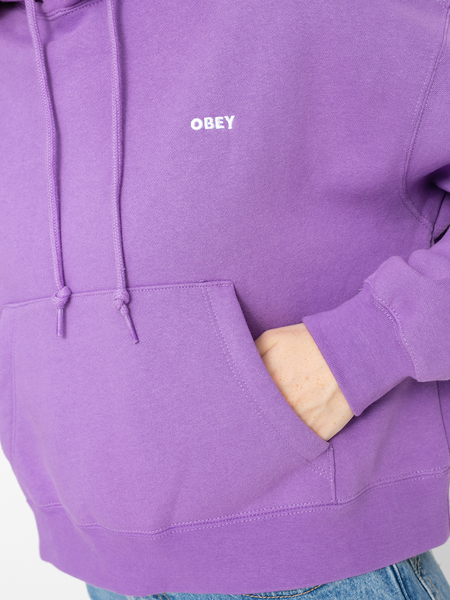 Bluza z kapturem OBEY Bold HD Wmn (orchid)