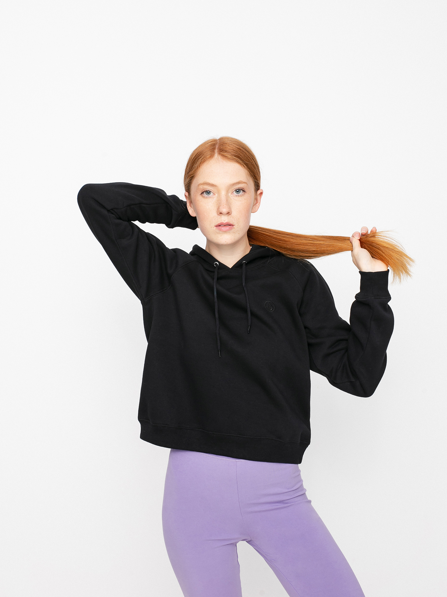 Bluza z kapturem Volcom Truly Stokin HD Wmn (black)