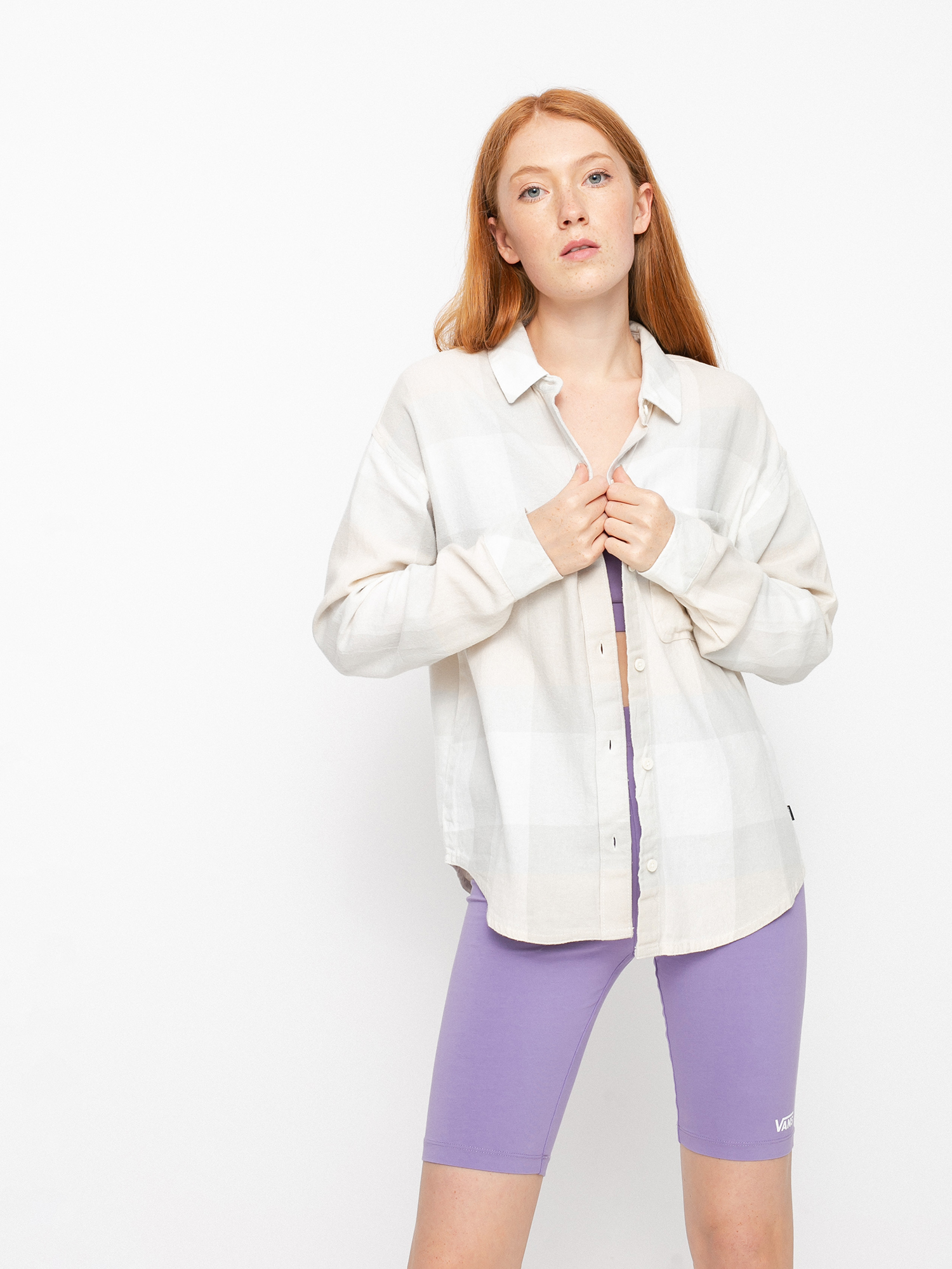 Koszula Vans Easy Plaid Flannel Wmn (sandshell)