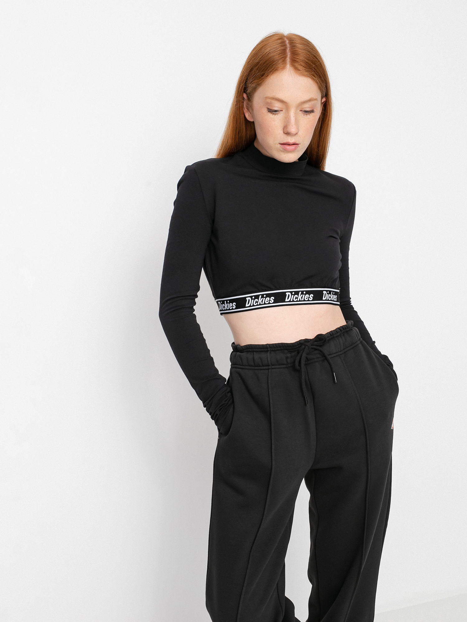 Longsleeve Dickies Petersburg Crop Wmn (black)