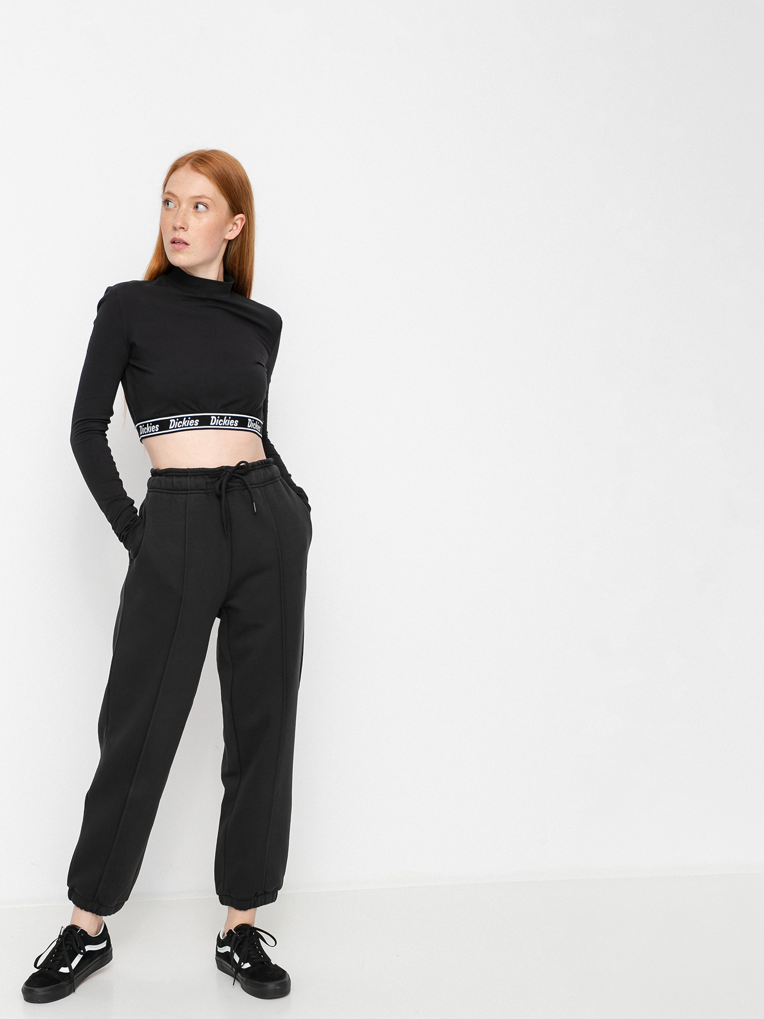 Longsleeve Dickies Petersburg Crop Wmn (black)