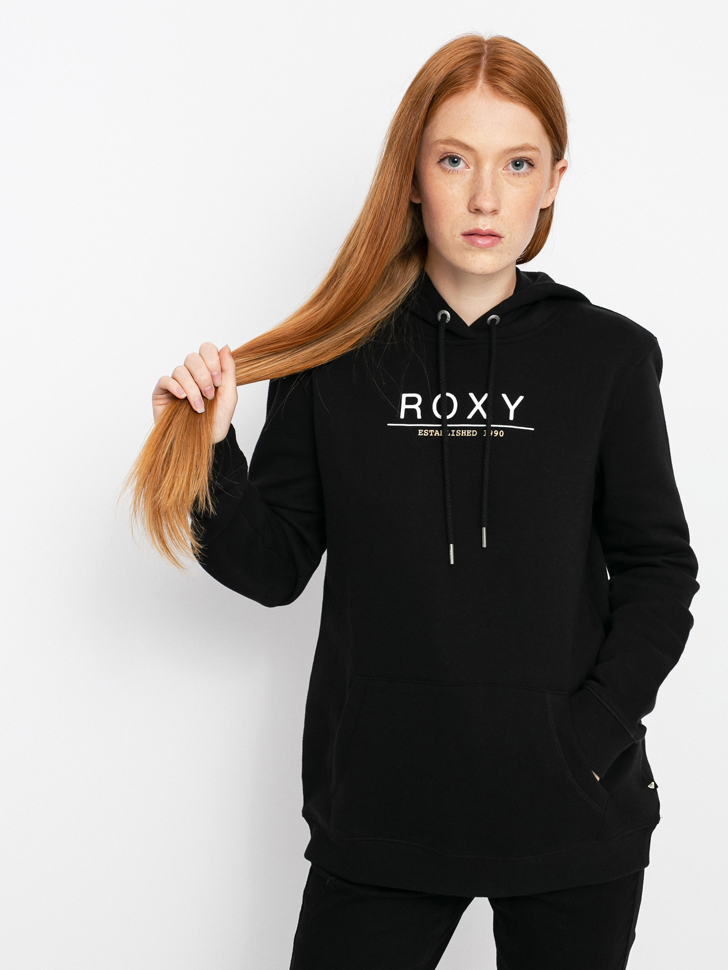 Bluza z kapturem Roxy Day Breaks Brushed A HD Wmn (anthracite)