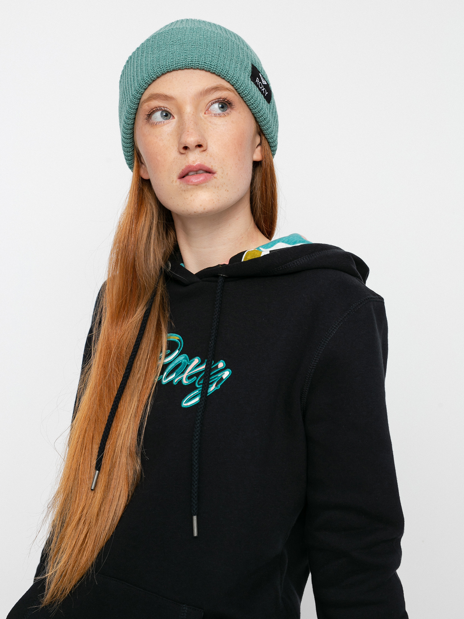 Bluza z kapturem Roxy Right On Time HD Wmn (anthracite)