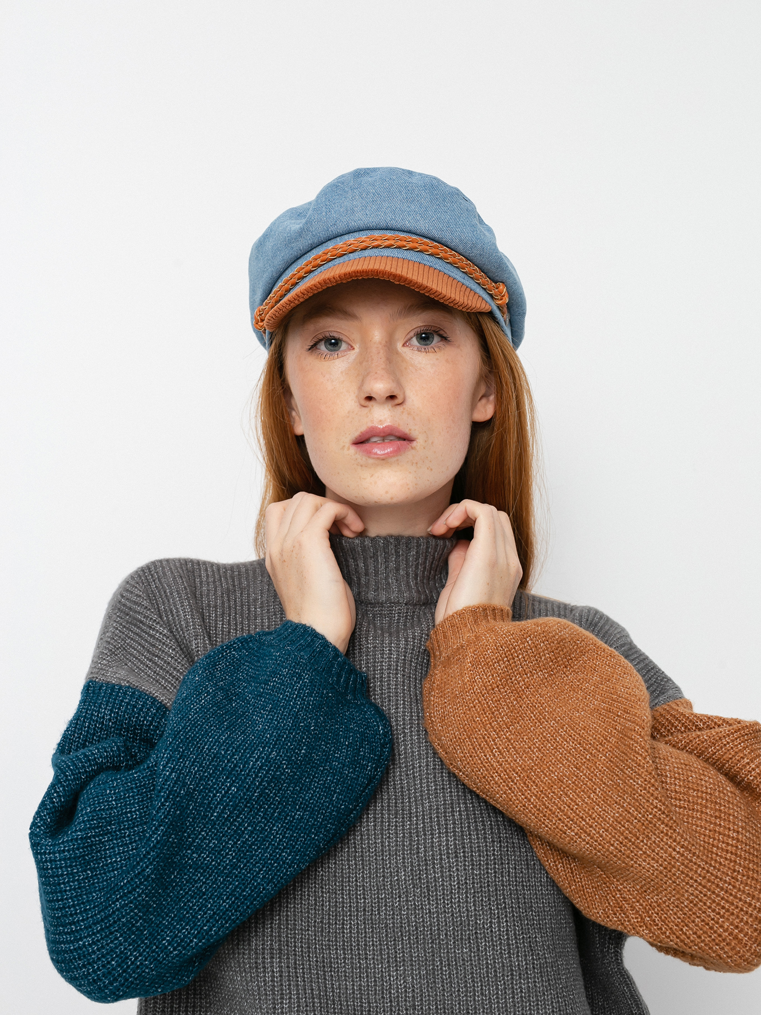 Sweter Brixton Burning Up Sweater Wmn (heather grey)