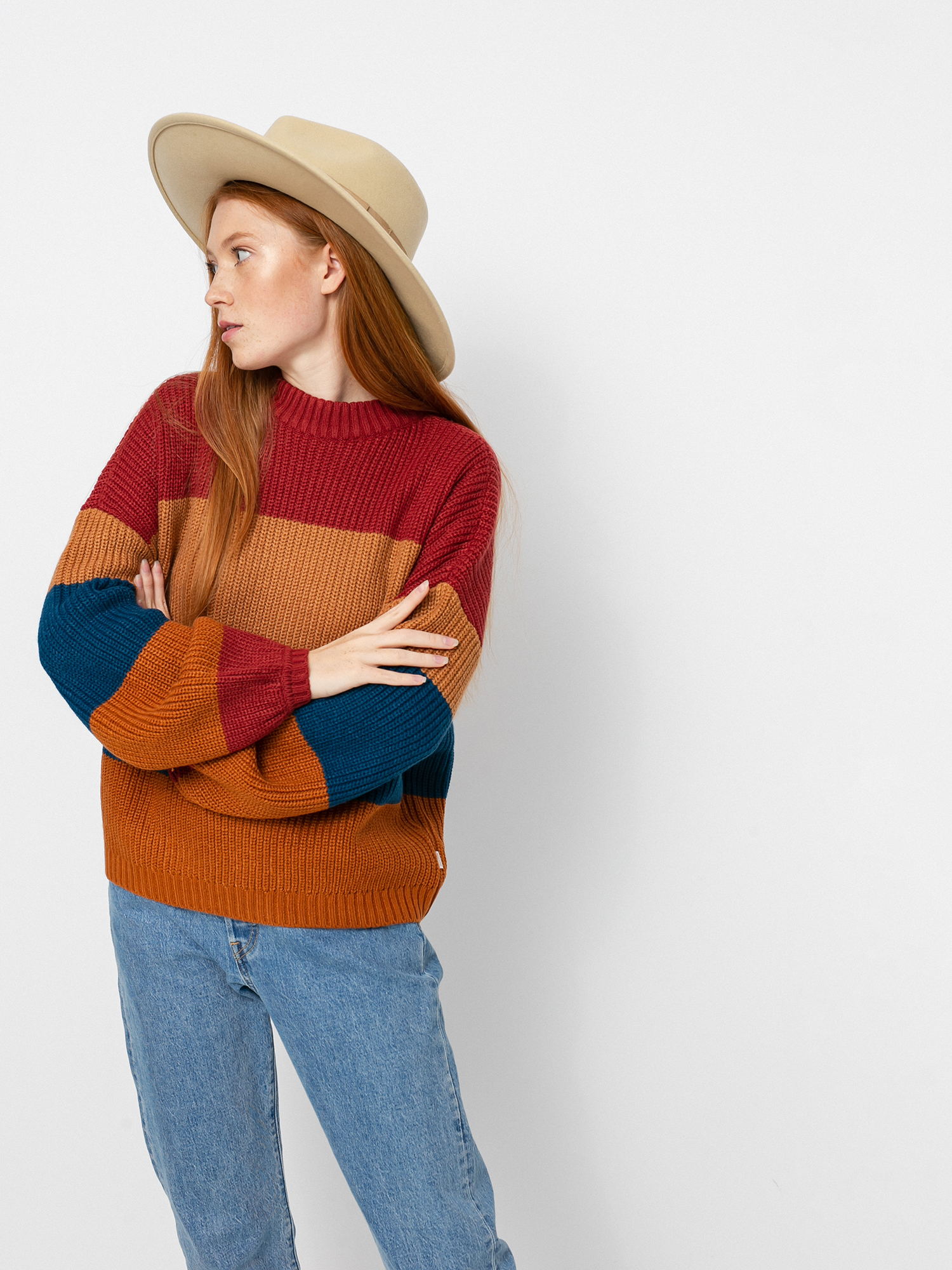 Sweter Brixton Madero Sweater Wmn (lion)