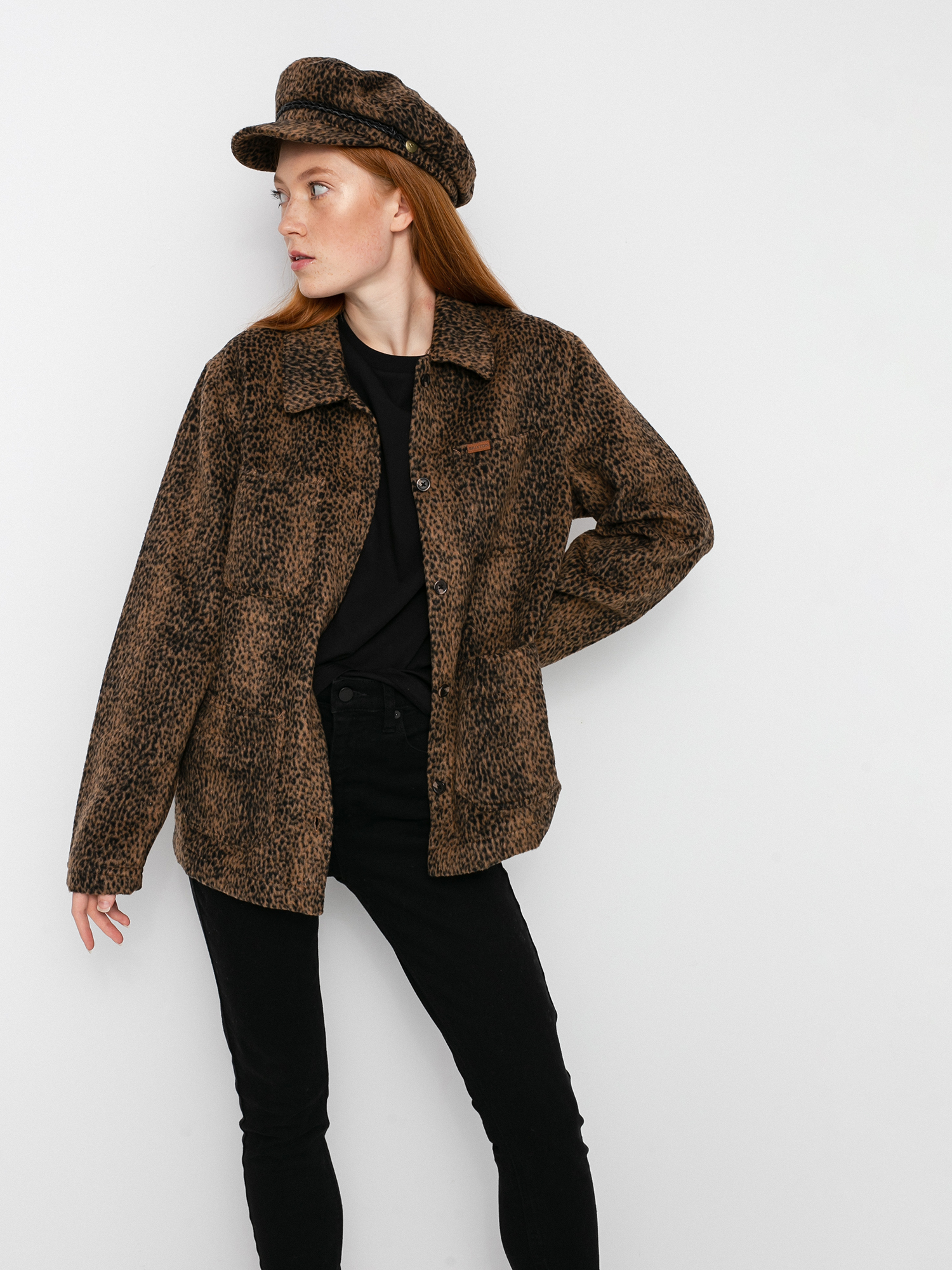 Kurtka Brixton Survey Chore Coat Wmn (leopard)