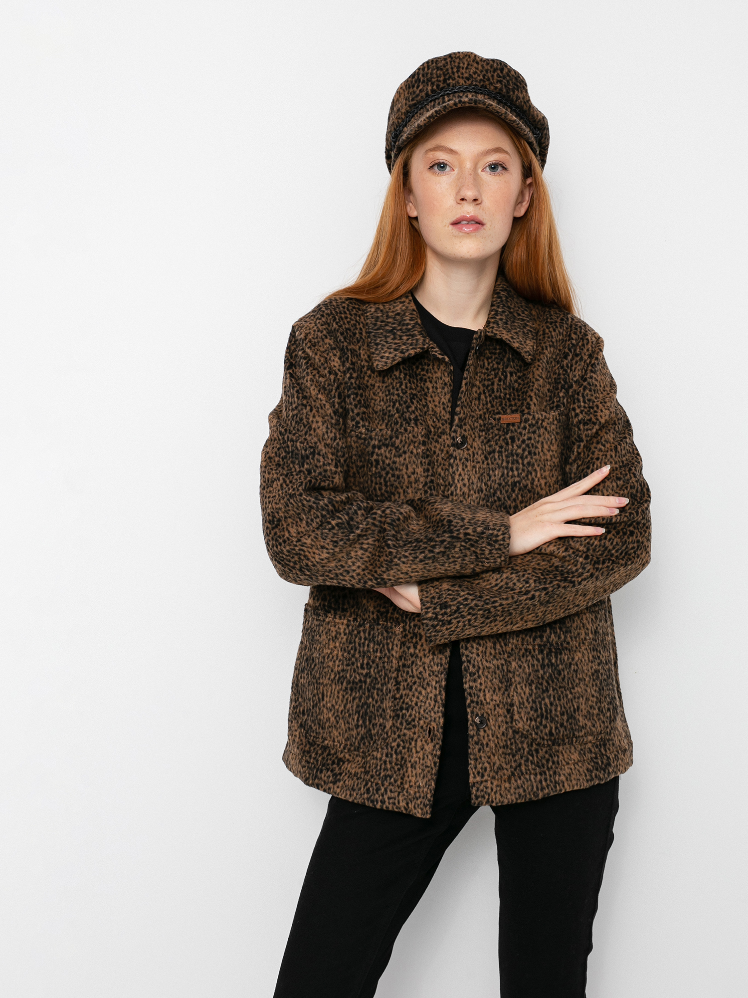 Kurtka Brixton Survey Chore Coat Wmn (leopard)