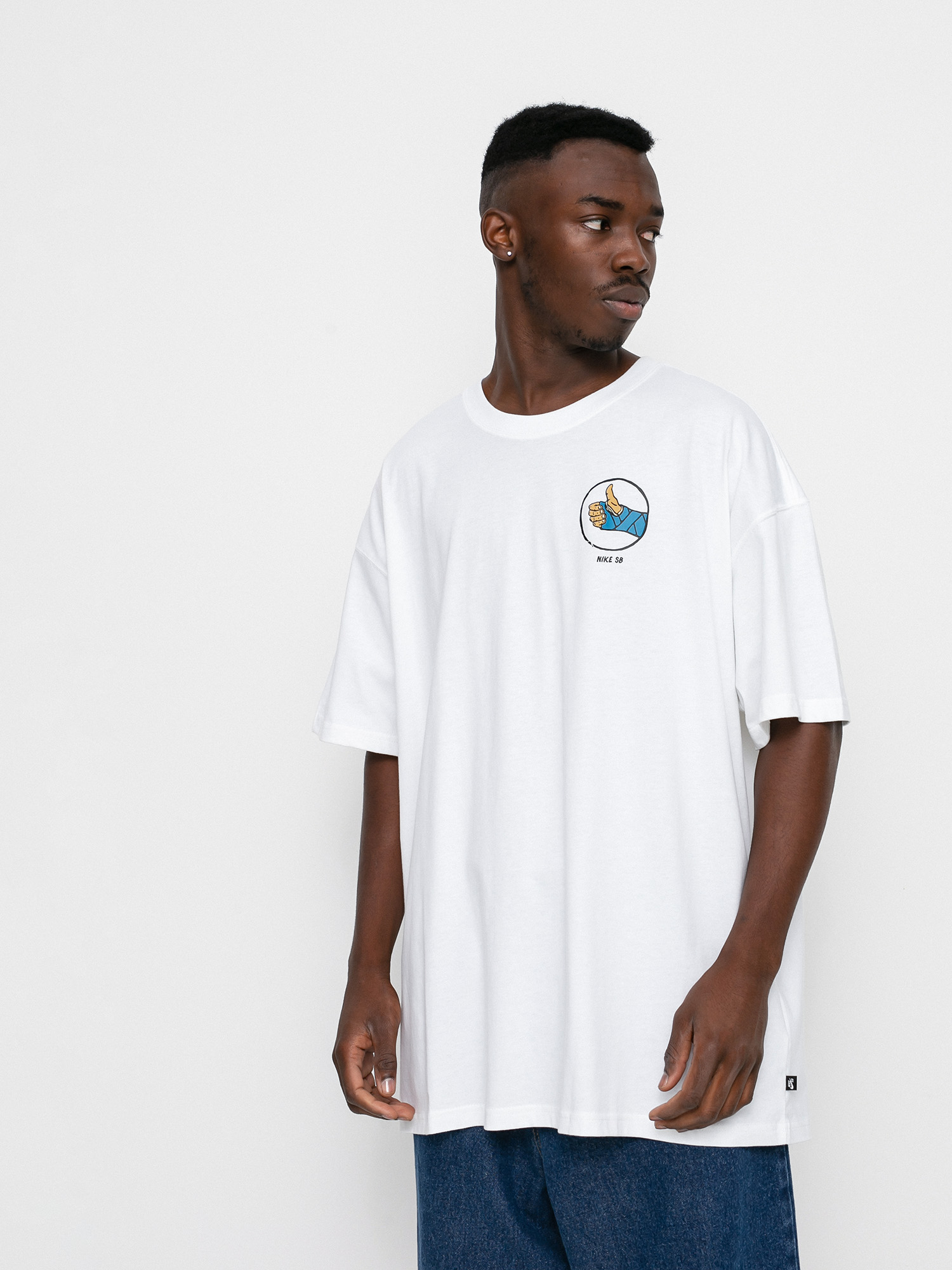 T-shirt Nike SB Fracture (white)