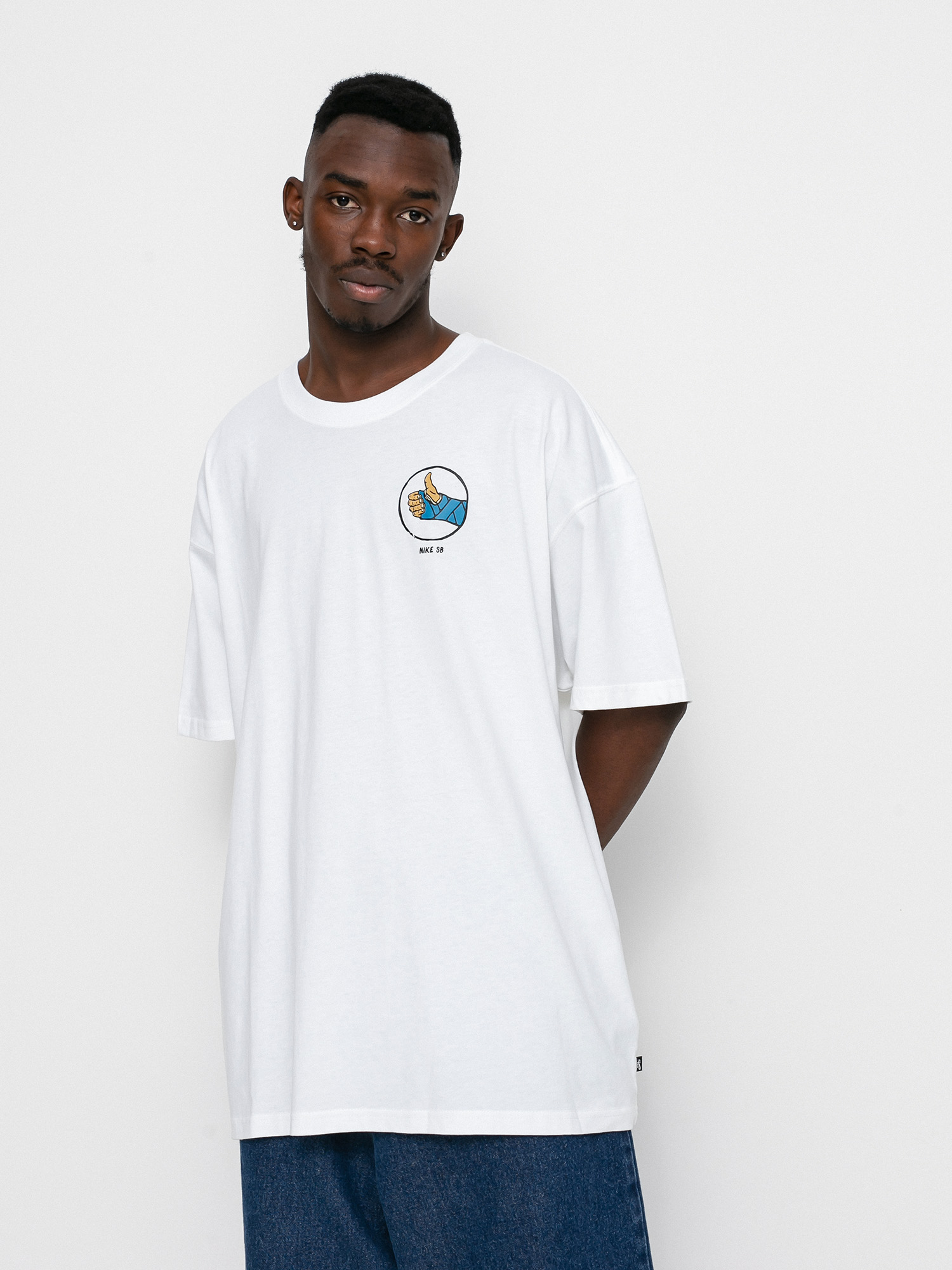 T-shirt Nike SB Fracture (white)