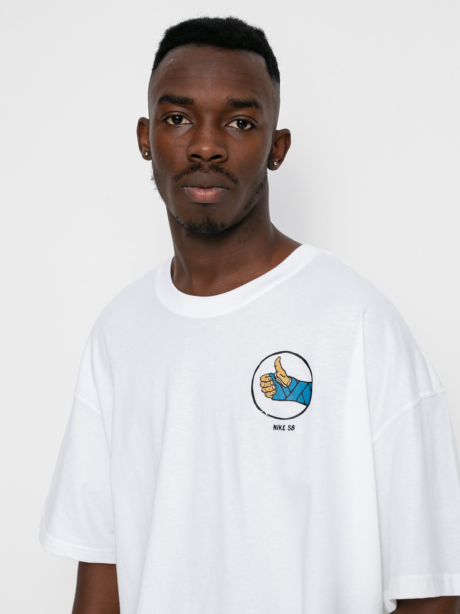 T-shirt Nike SB Fracture (white)
