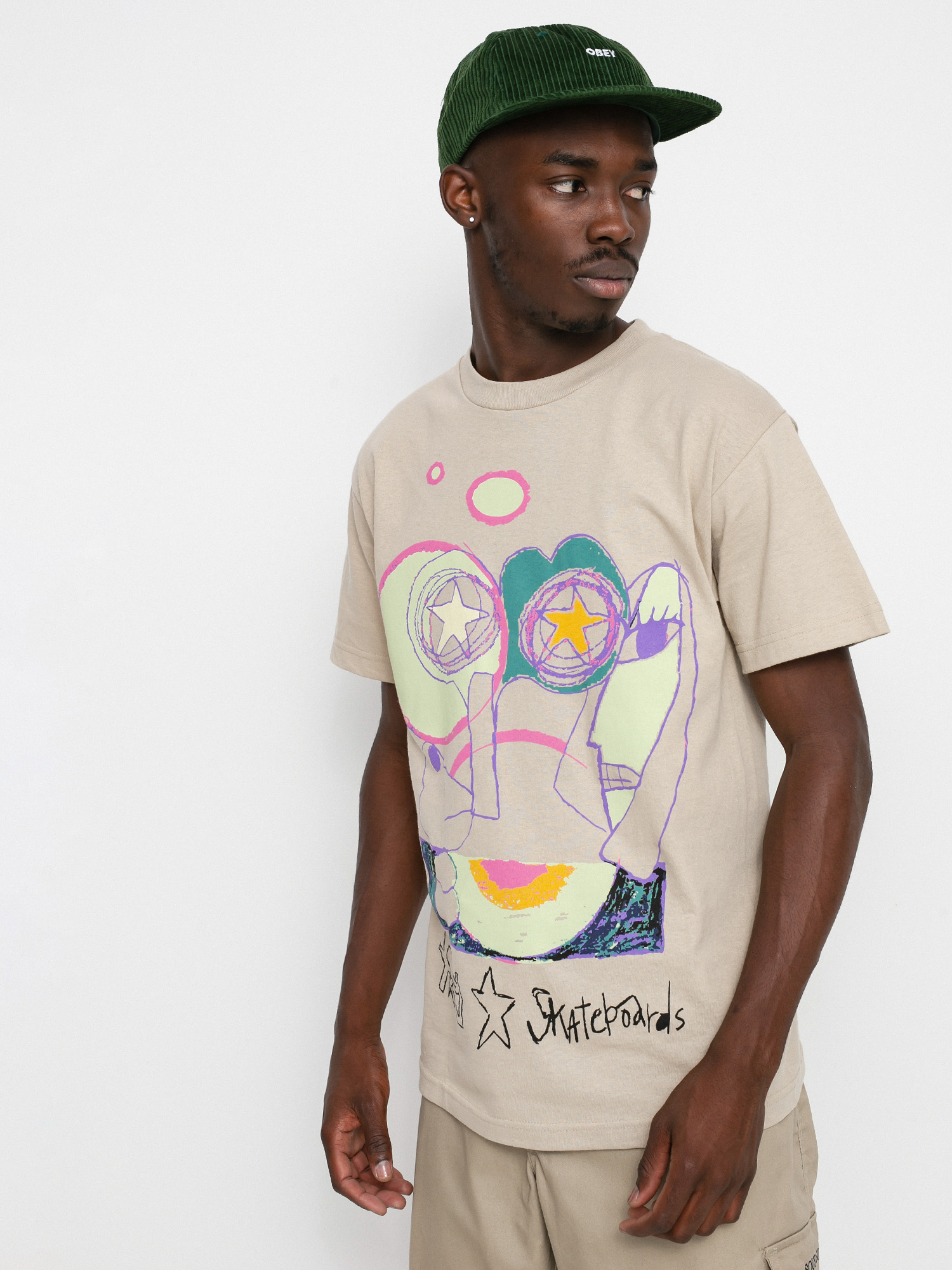 T-shirt Frog Skateboards Senseless (sand)