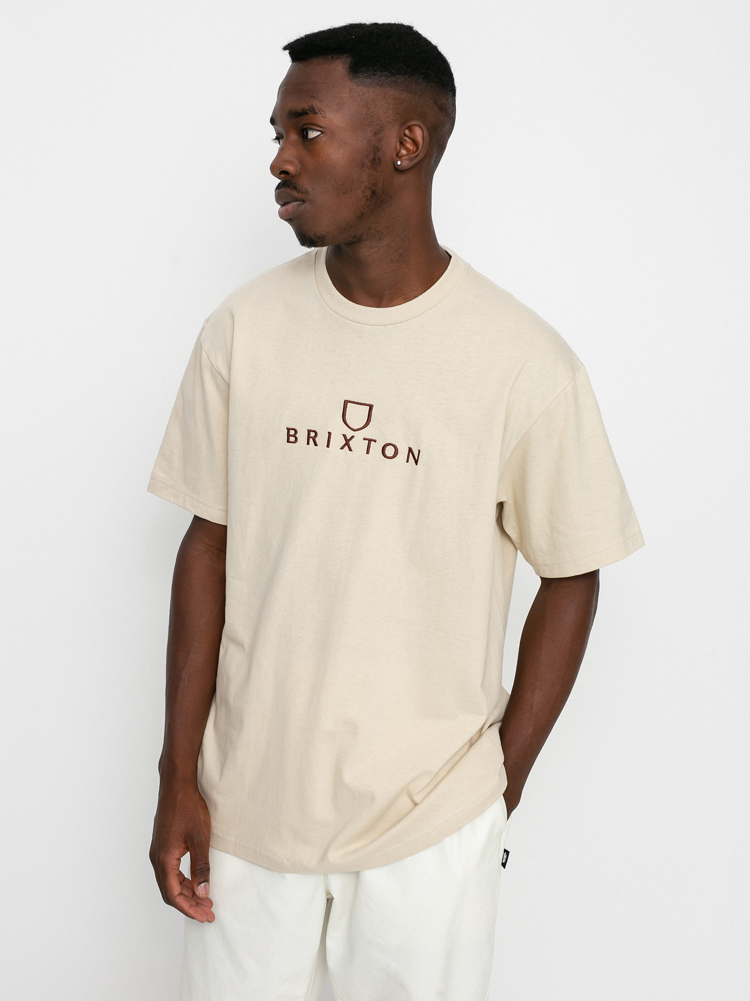 T-shirt Brixton Alpha Thread Stt (cream)