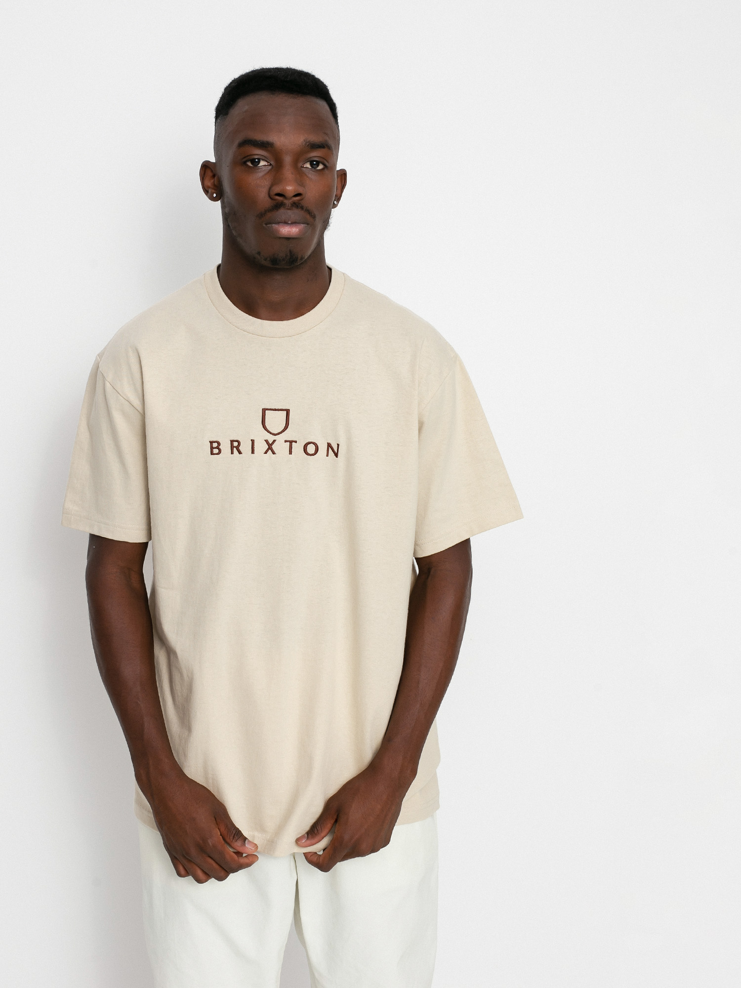 T-shirt Brixton Alpha Thread Stt (cream)