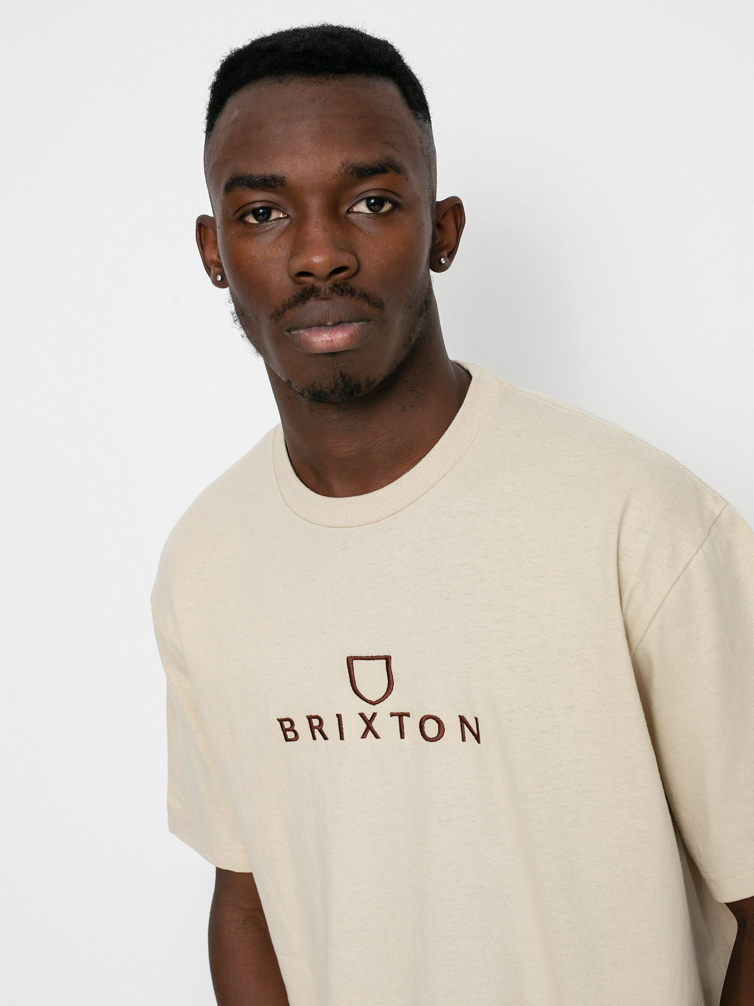 T-shirt Brixton Alpha Thread Stt (cream)