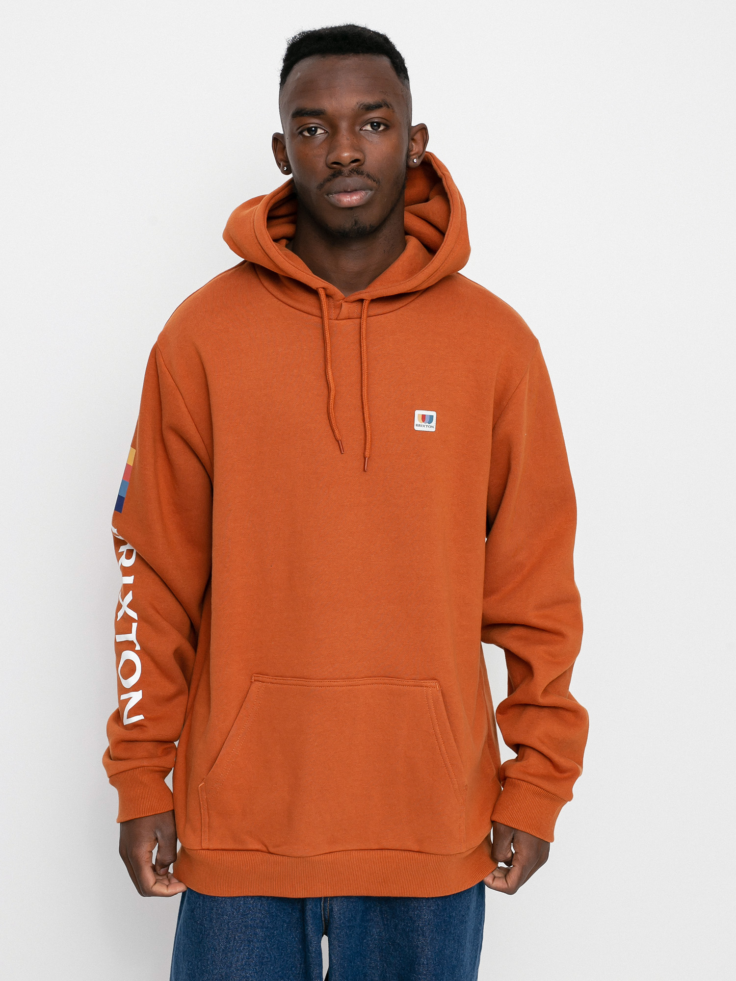 Bluza z kapturem Brixton Alton HD (caramel)