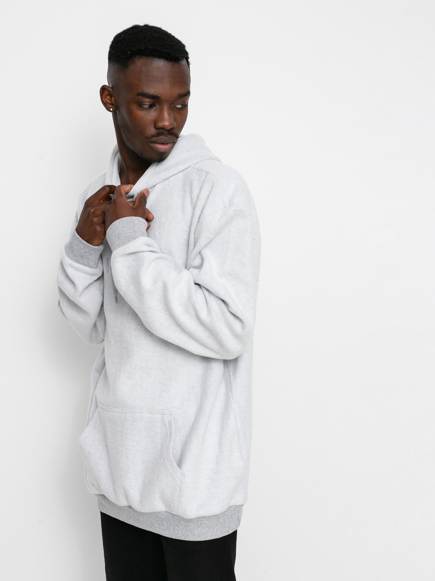Bluza z kapturem Brixton Way HD (heather grey)