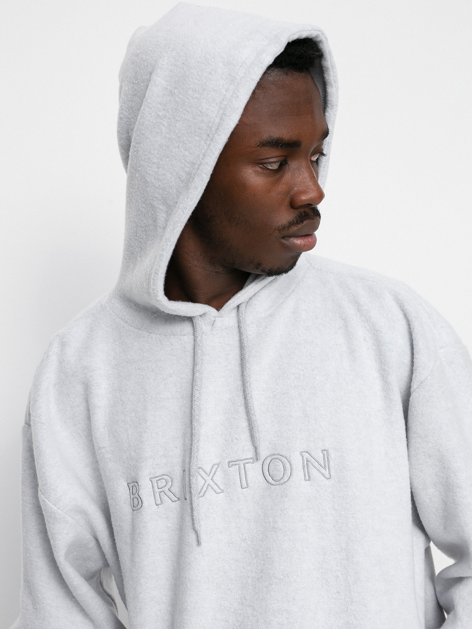 Bluza z kapturem Brixton Way HD (heather grey)