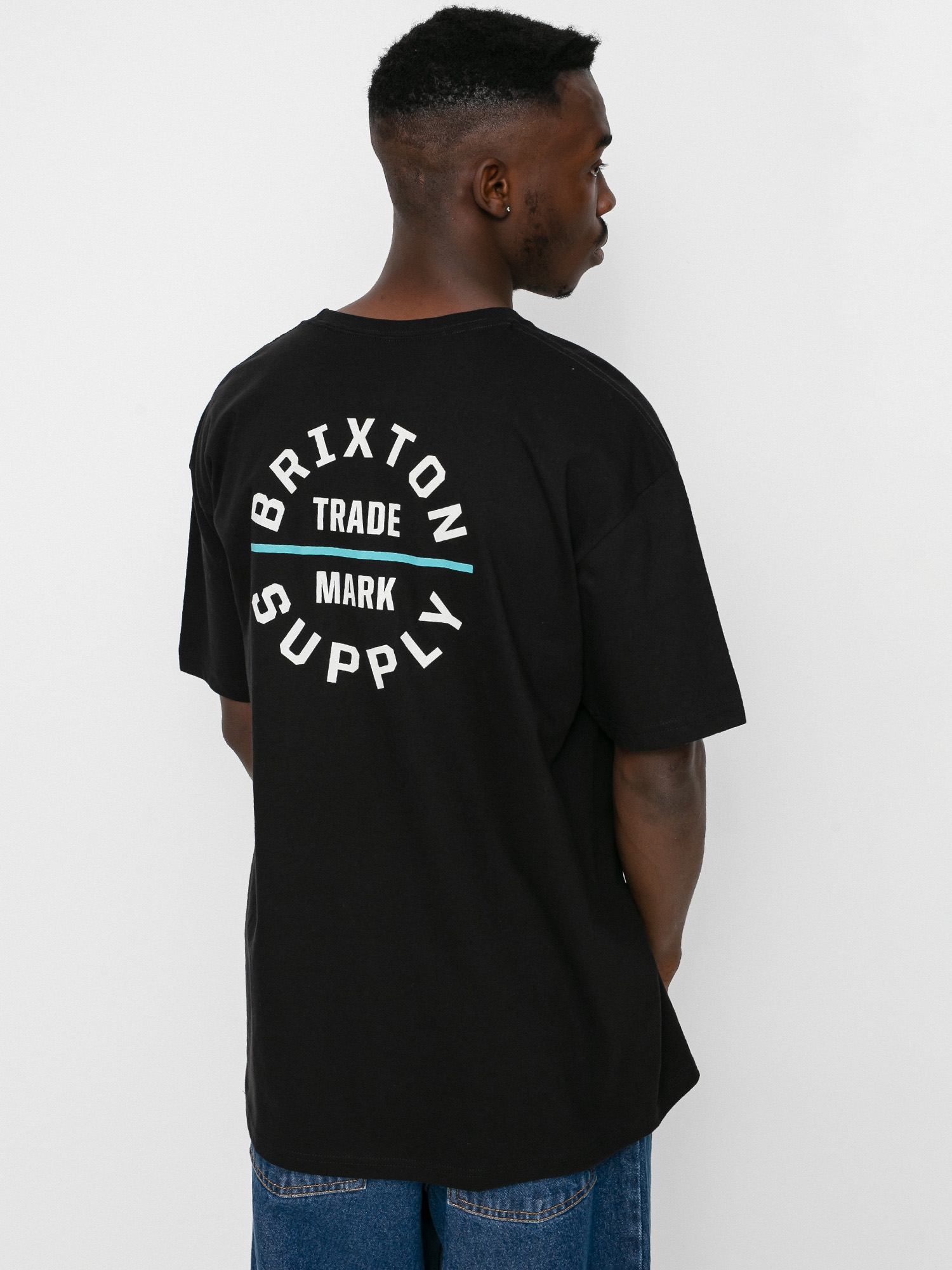 T-shirt Brixton Oath V Stt (black/cream)