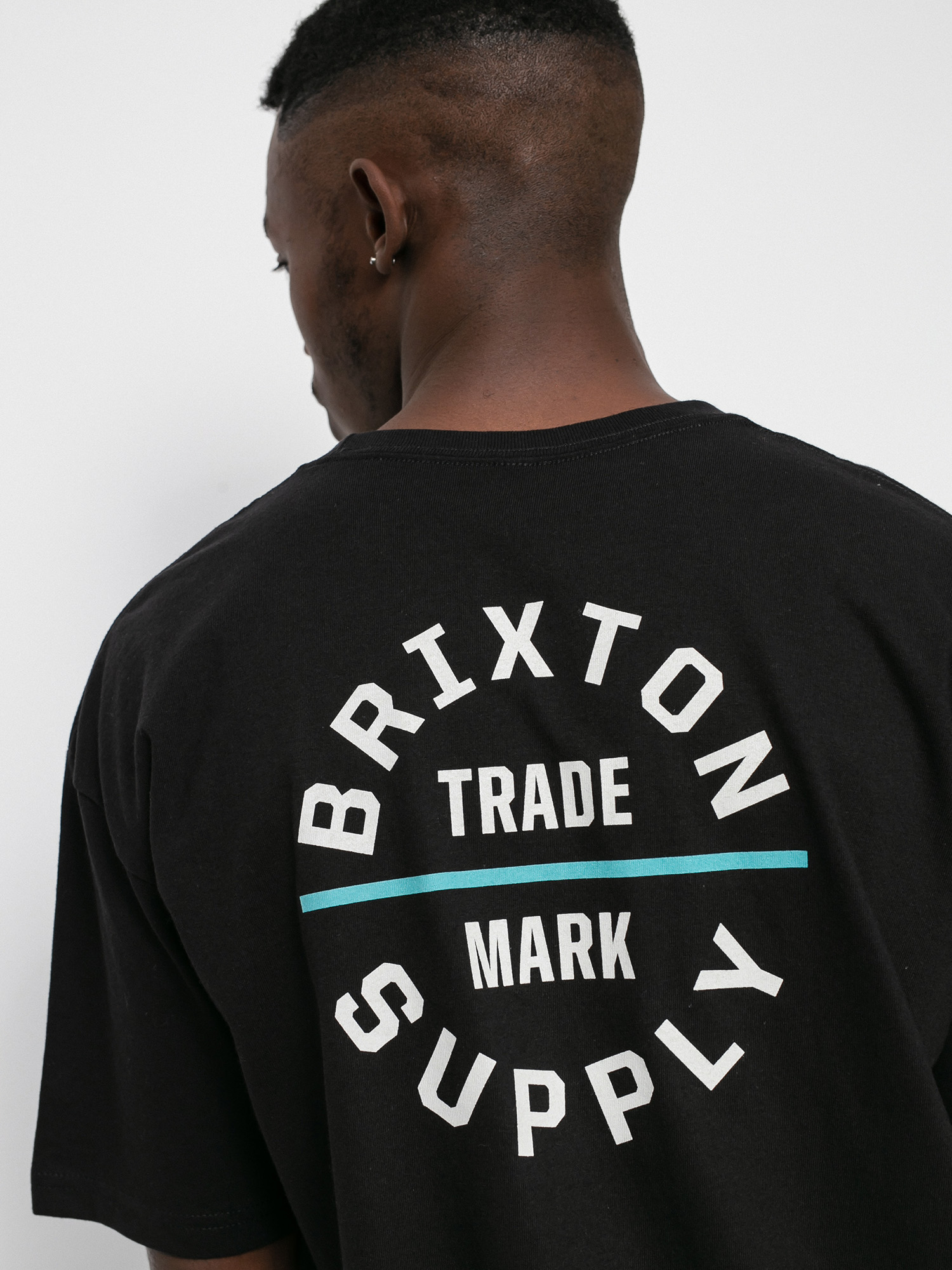 T-shirt Brixton Oath V Stt (black/cream)