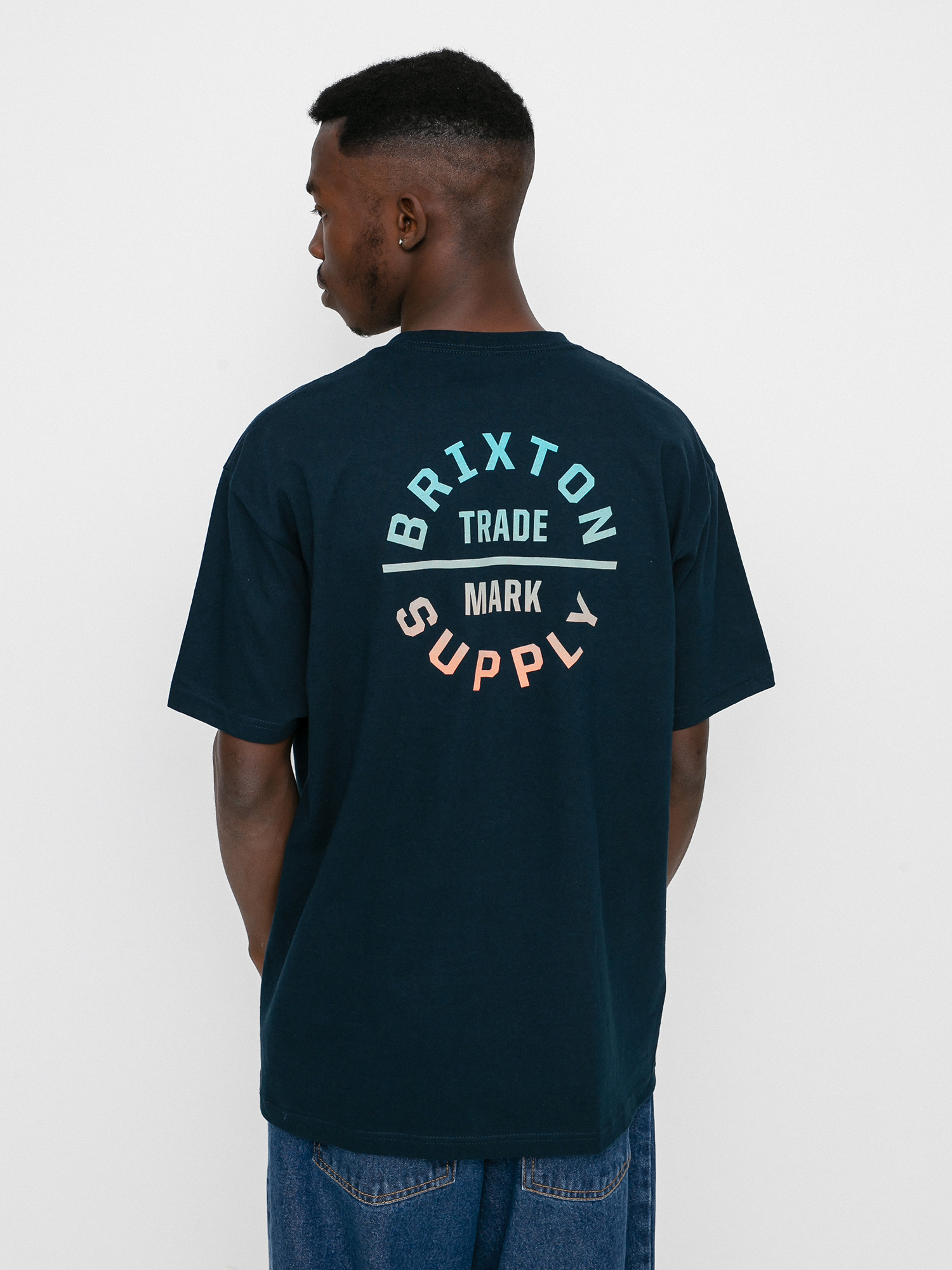 T-shirt Brixton Oath V Stt (midnight navy/gradient)