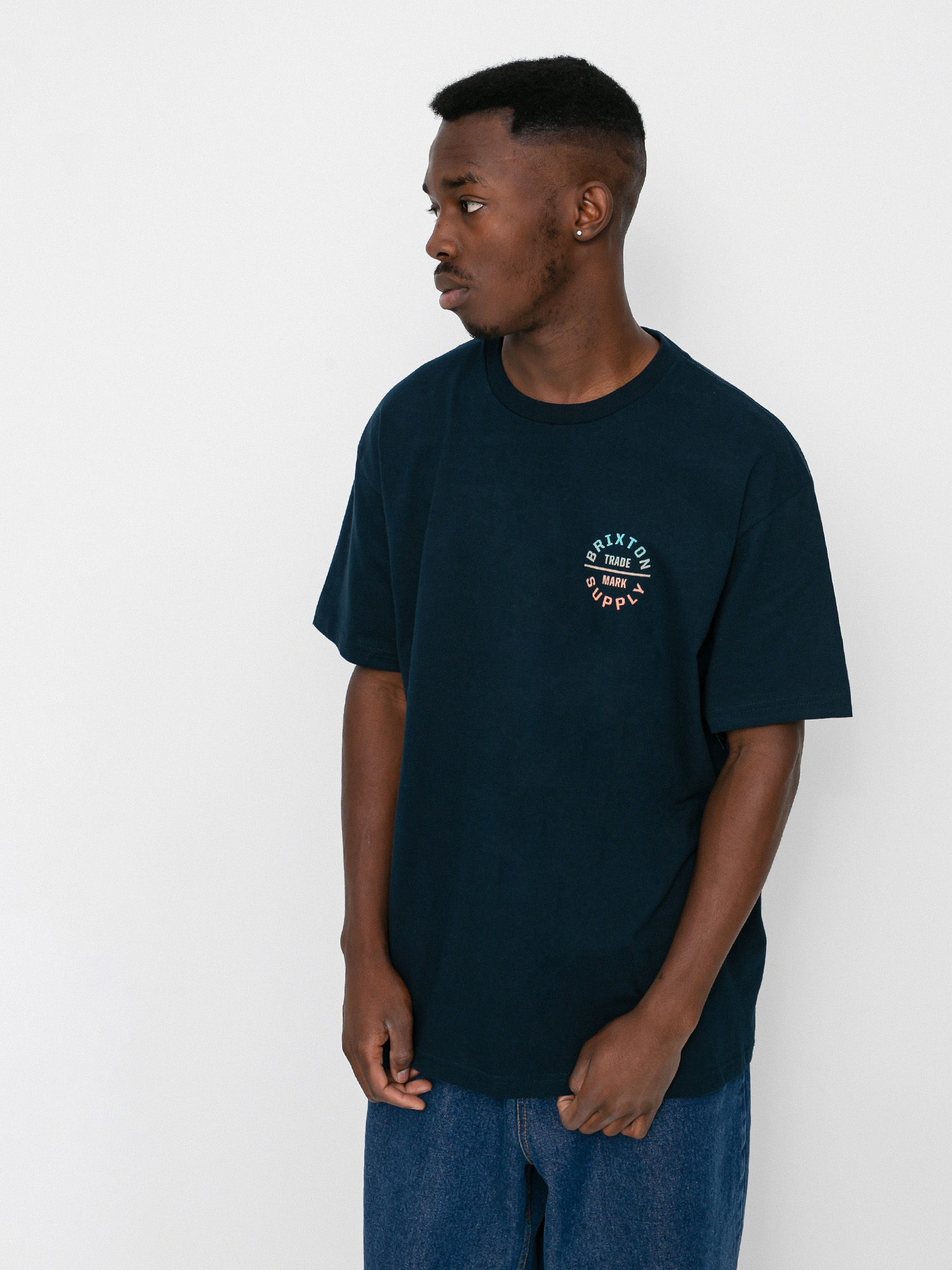 T-shirt Brixton Oath V Stt (midnight navy/gradient)